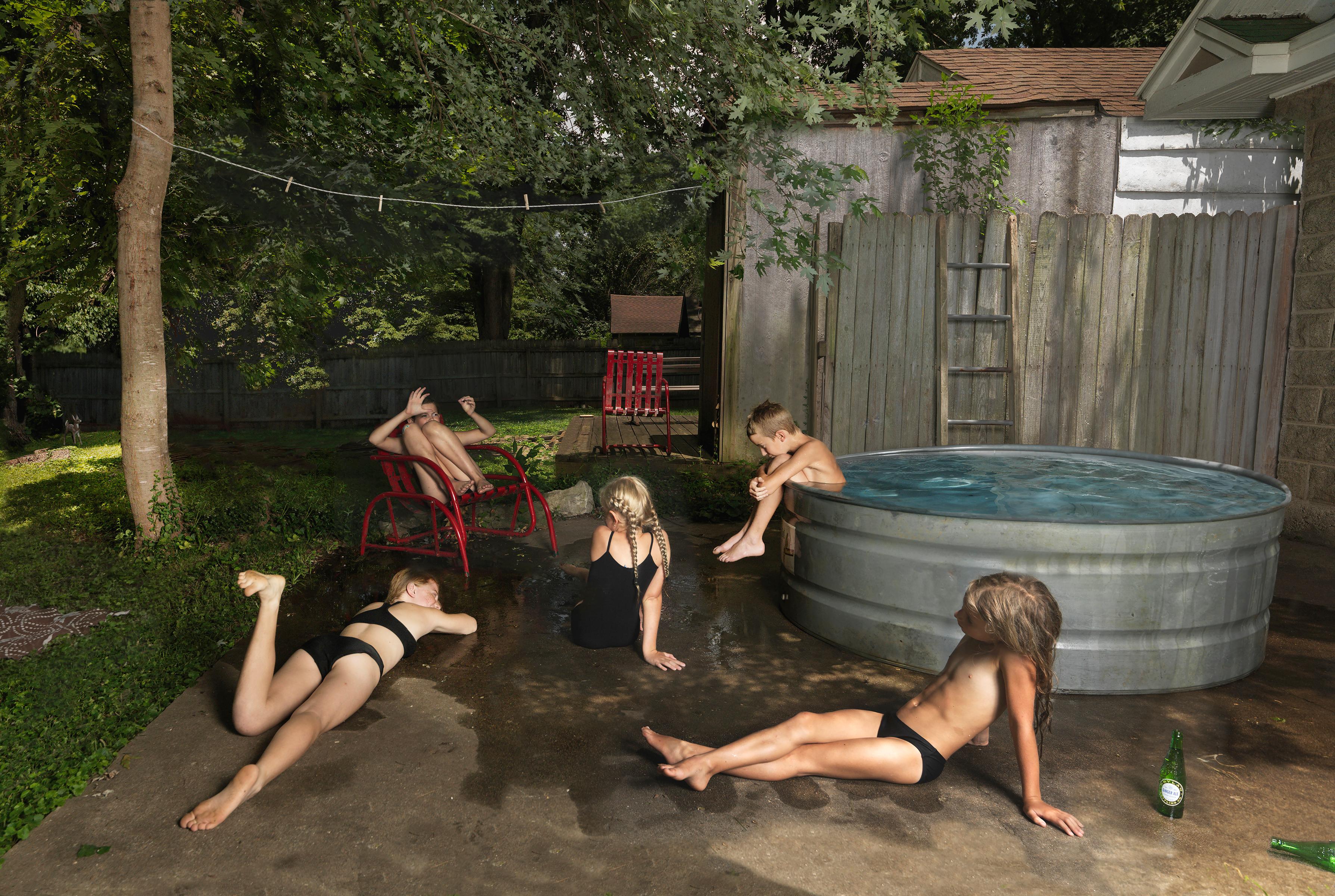 Julie Blackmon Color Photograph - Bathers