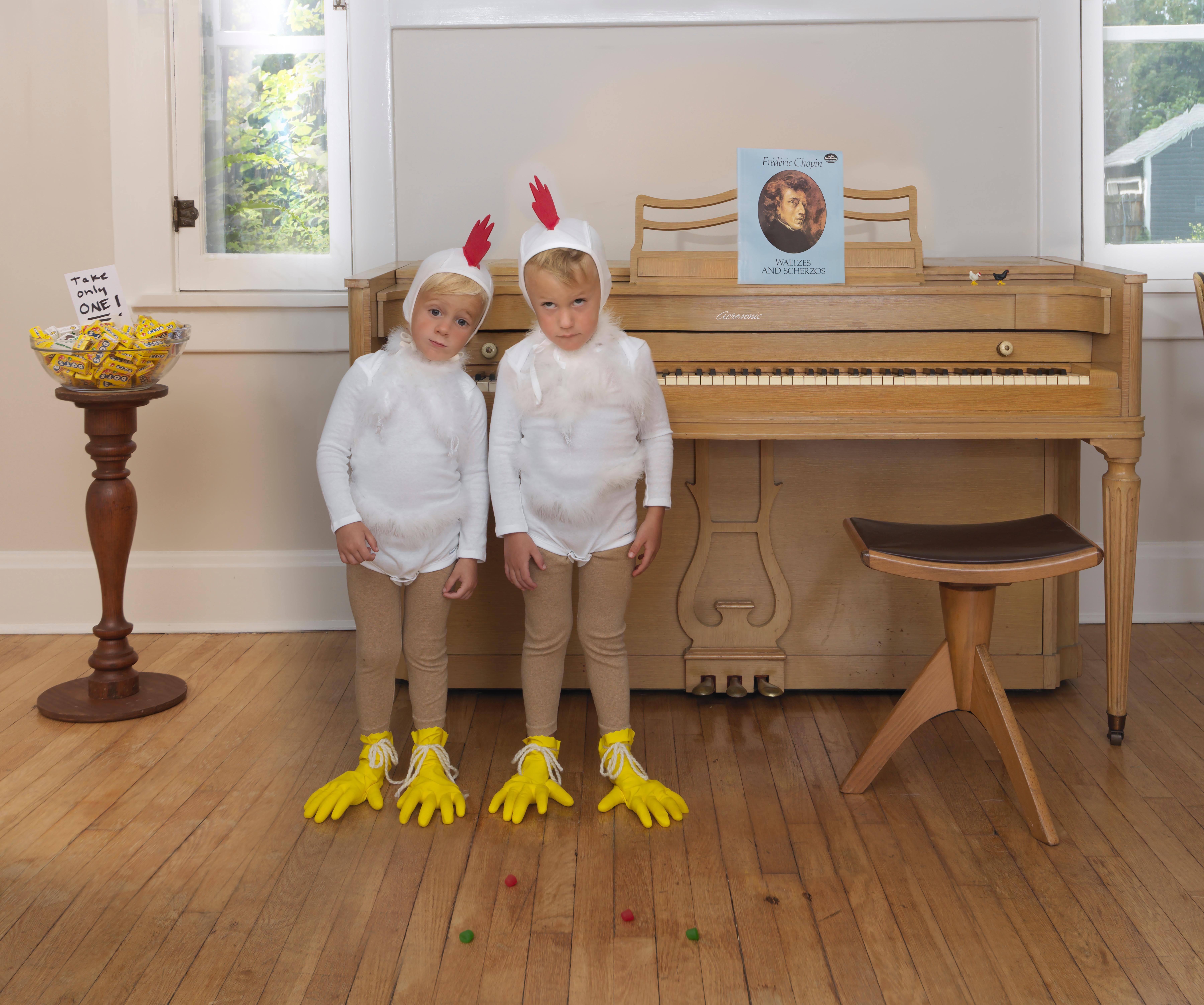Julie Blackmon Color Photograph - Chicken Littles