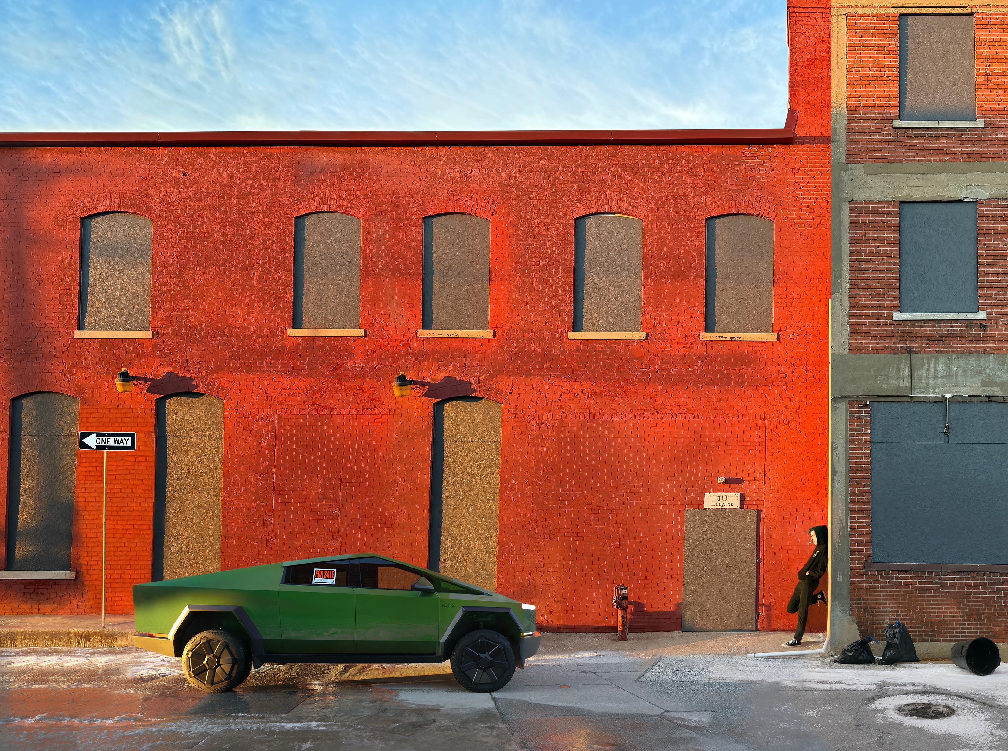 Julie Blackmon Color Photograph - Cybertruck