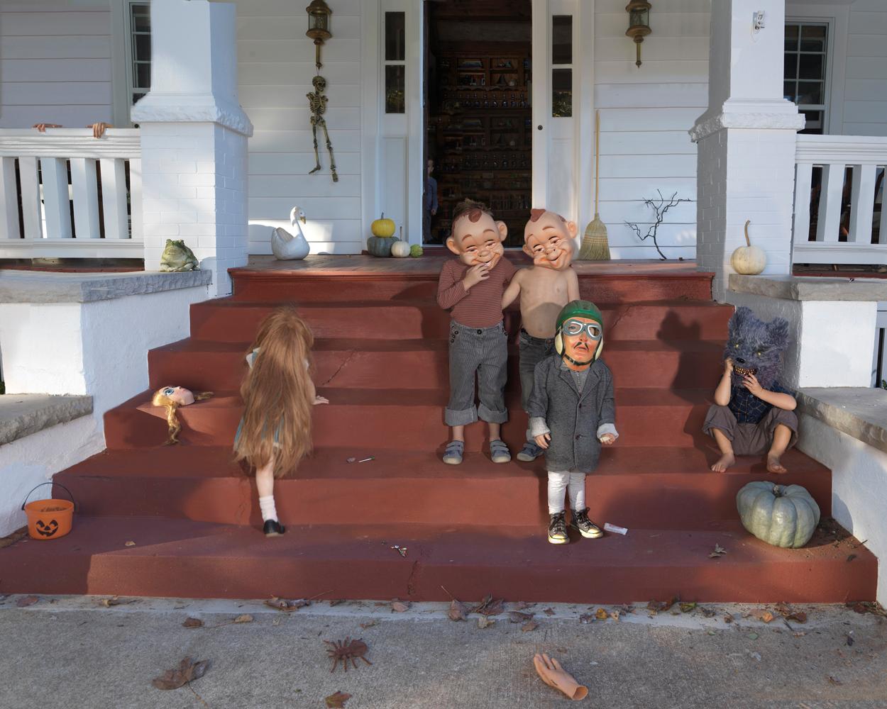 Julie Blackmon Color Photograph - Masks 