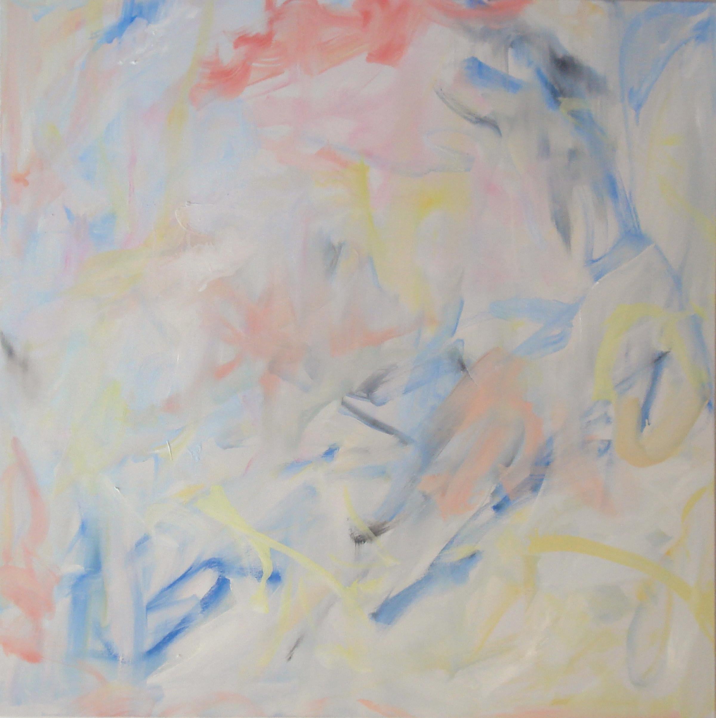 Abstract Painting di Julie Combal - Ciottoli, Pittura, Olio su tela