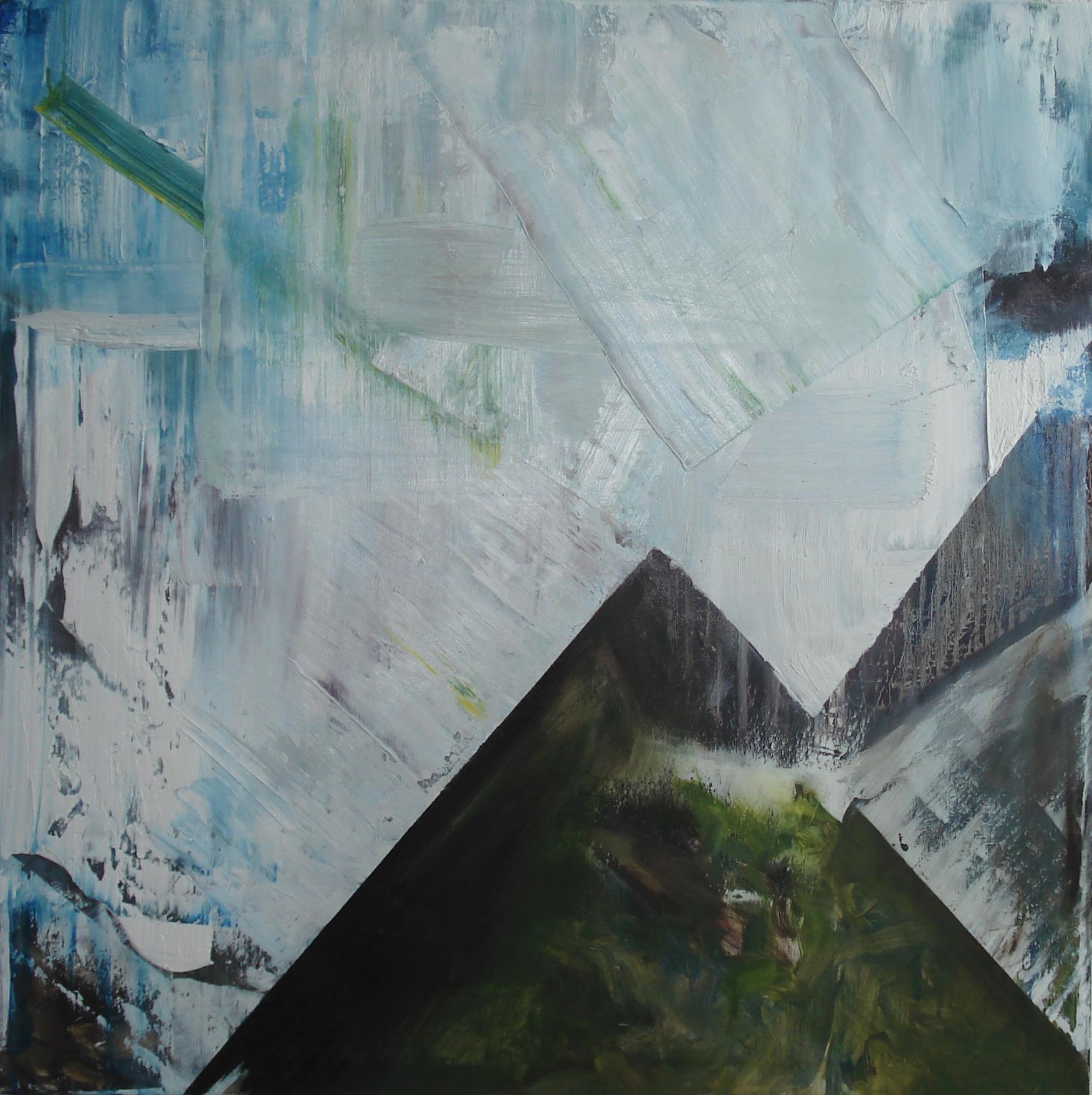 Abstract Painting Julie Combal - Peinture à l'huile sur toile « Rising Force »
