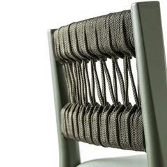 Sgabello Julie Green con sedile imbottito di Emilio NANNI