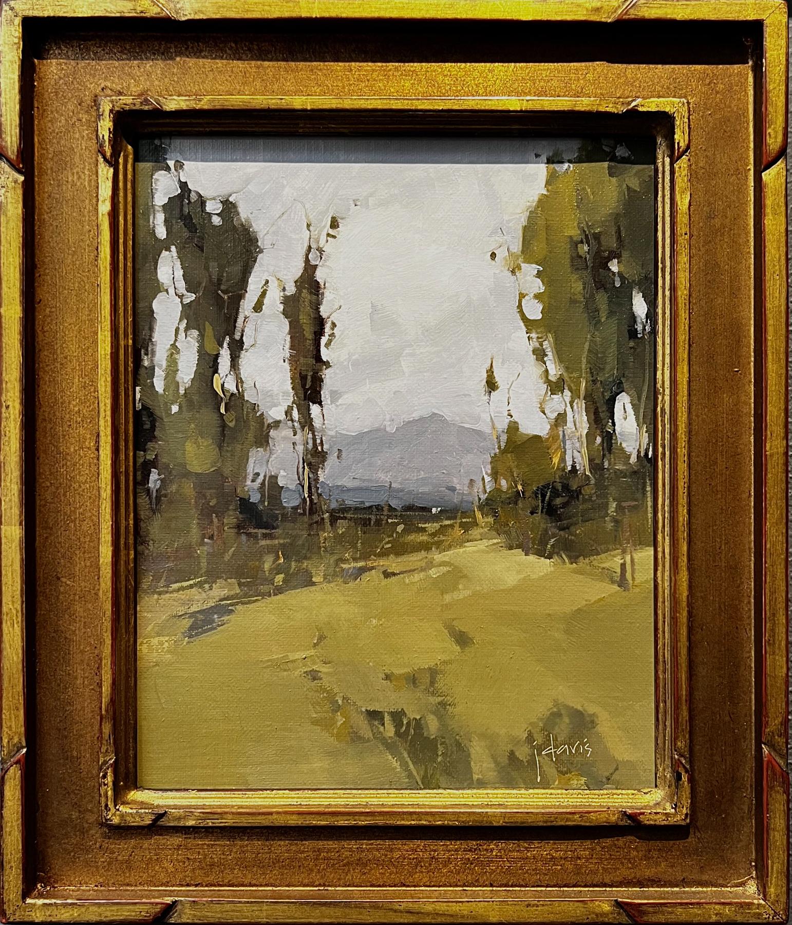 Julie Davis At Ease by Julie Davis, Impressionist Texas Landscape Oil