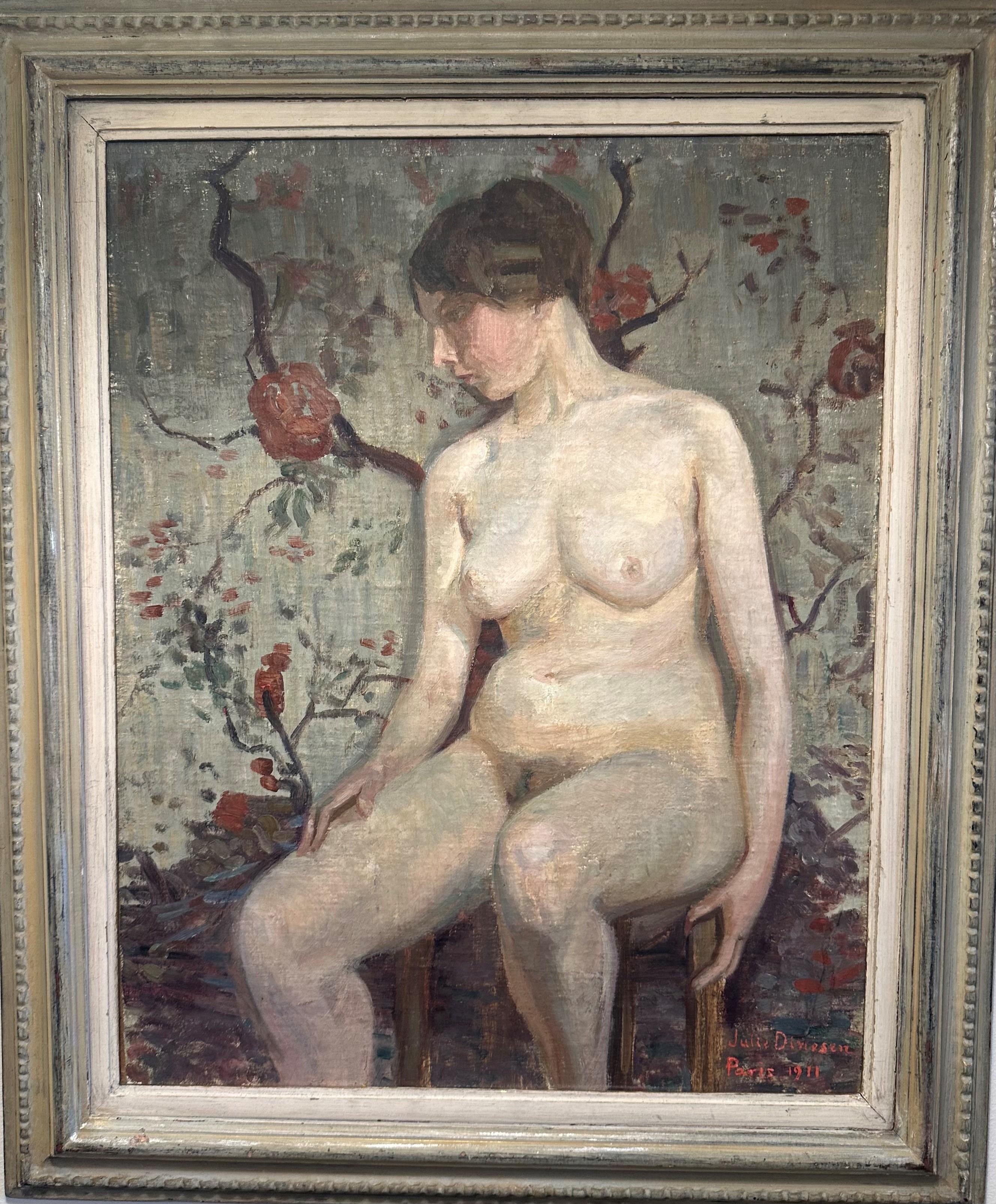 Julie Elise Hullgren  Nude Painting – Pariser Modell