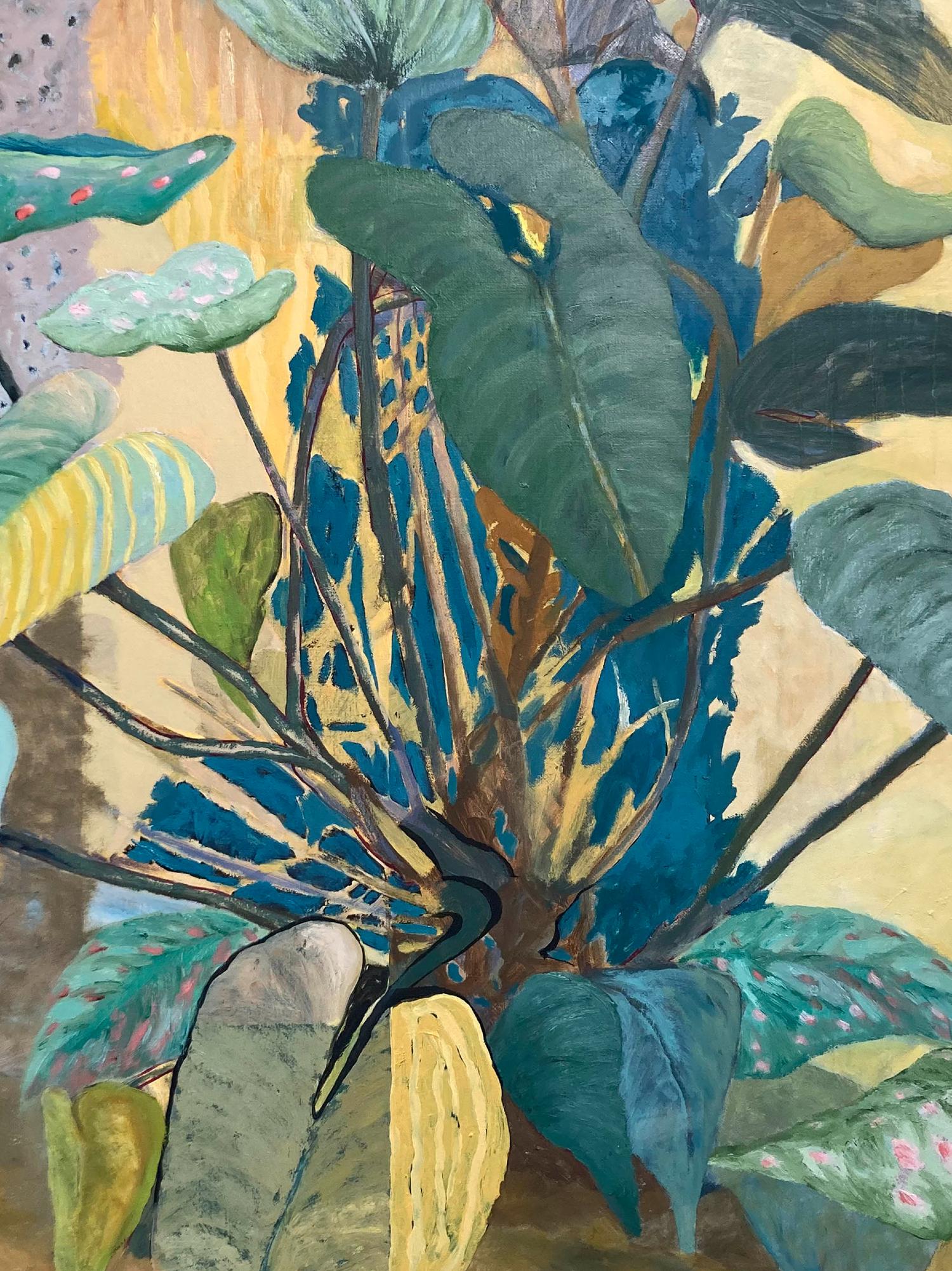 Natura morta di Anthurium Olio su tela tesa 40