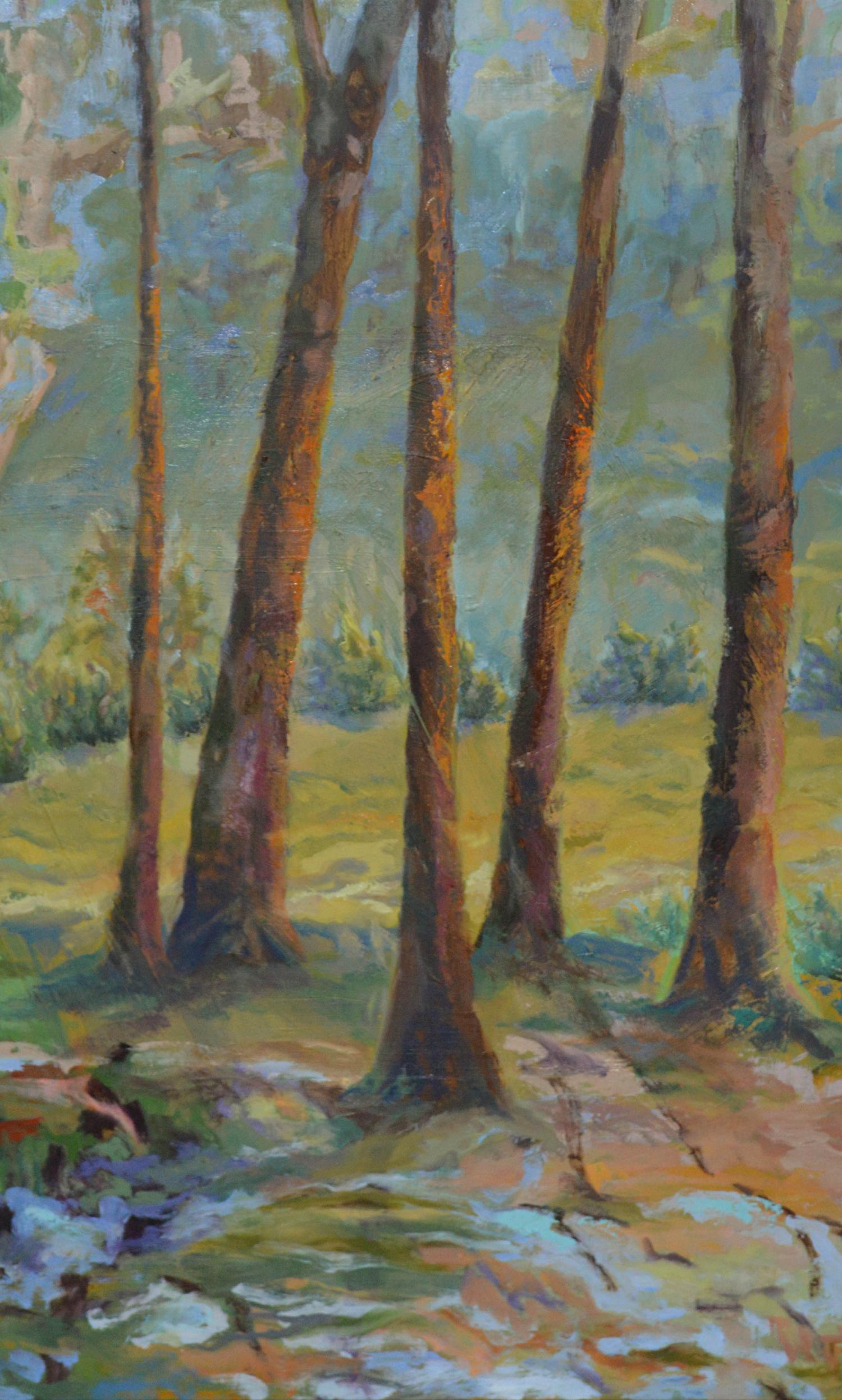 Baumstämme  Öl auf Stretched Canvas 40