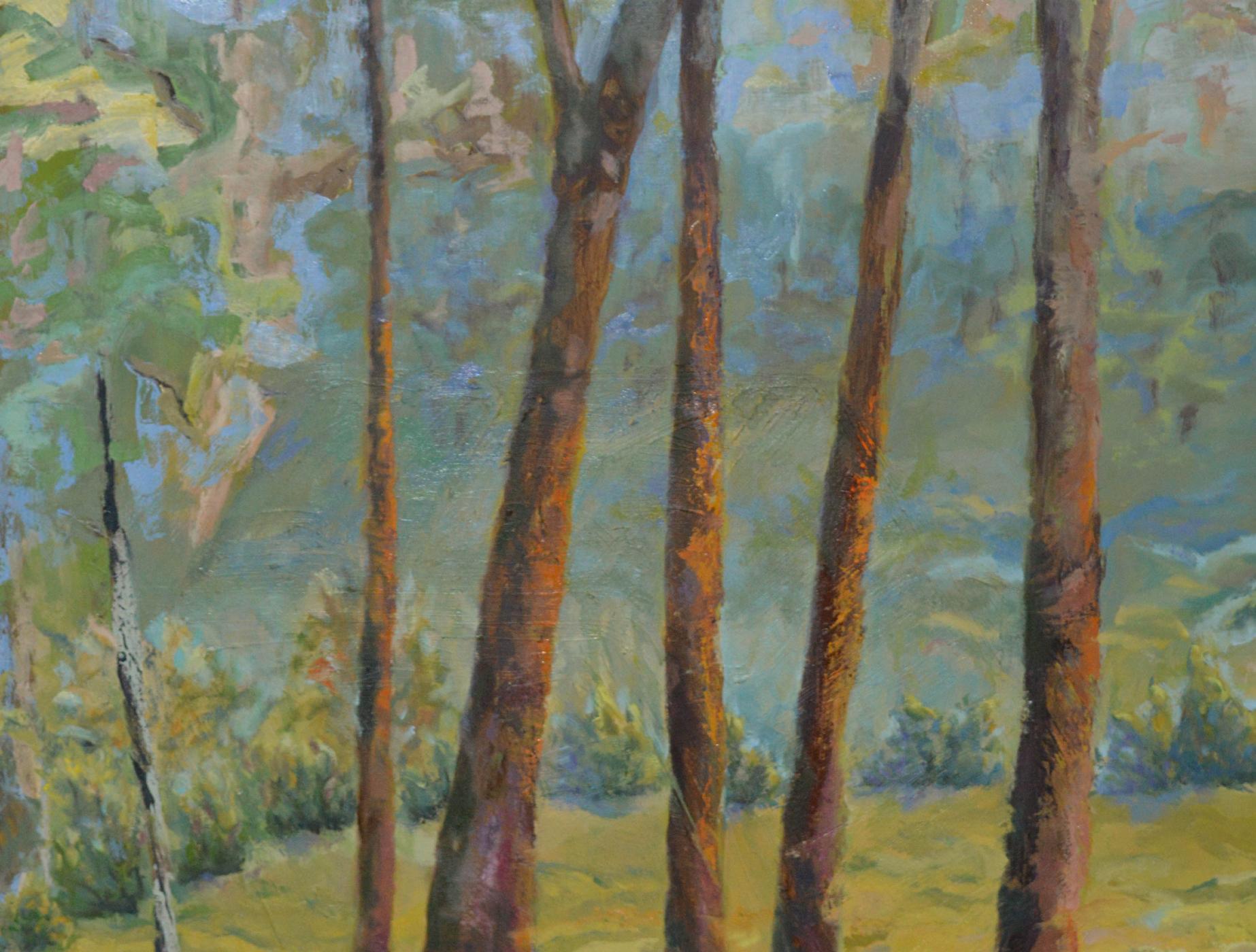 
Achten Sie an der Kasse auf kostenlosen Versand 
Baumstämme
Öl auf Leinwand
40″ x 30″

Baumstämme ist Teil von  Die Wiesen, die  ist eine Interpretation der Tannenbäume  die östlich von Taos, NM, liegen.
 Statement des Künstlers :Ich besuchte
