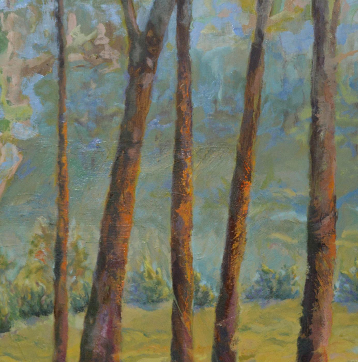 Baumstämme  Öl auf Stretched Canvas 40