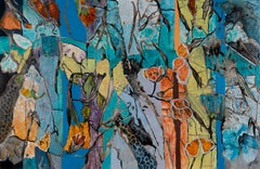 Enrejado del jardín de Wendy Tinta, acuarela y óleo sobre Yupo Serie botánica 26 x 40