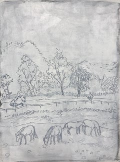 "At Breakfast" - Horse Painting - Sketch - George Stubbs