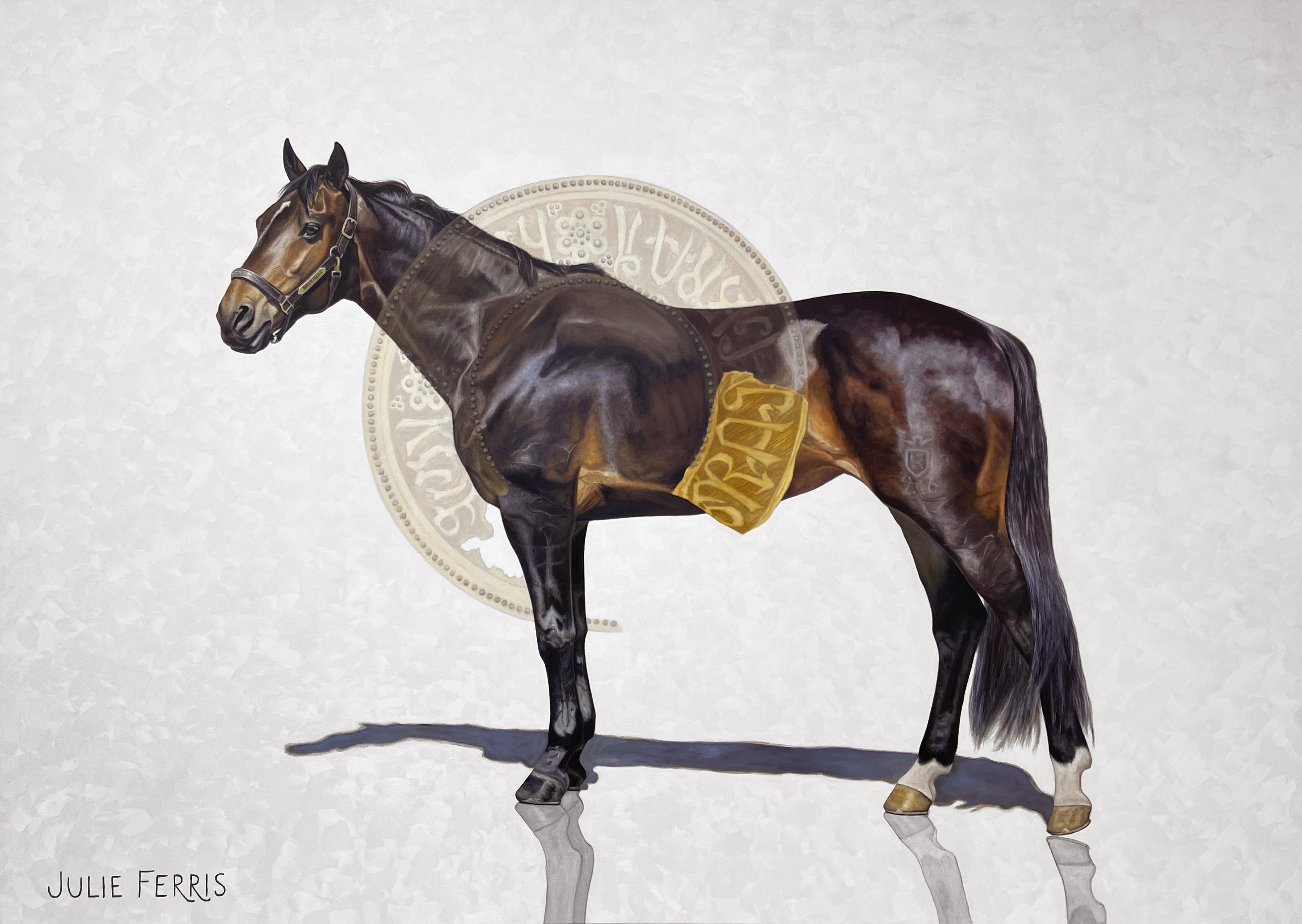 Julie Ferris Figurative Painting - "Divina Domina" - American Realism - Equine - Horse Painting - Rosa Bonheur