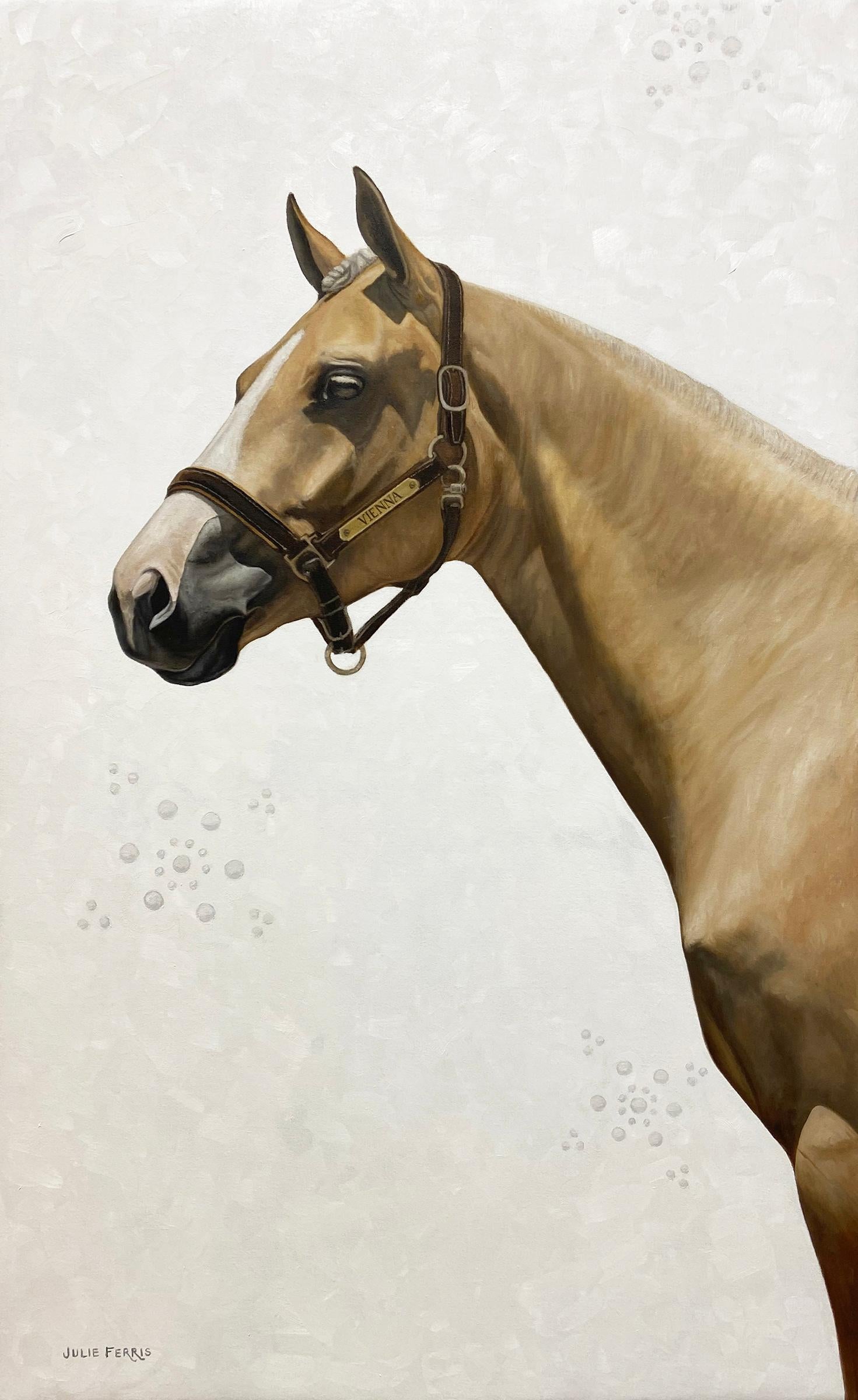 Julie Ferris Figurative Painting - "Veritas" - American Realism - Equine - Horse Painting - Rosa Bonheur