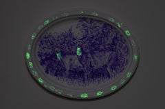 Julie Green, Dresses Like Me, 2018, acrylic paint on Chinet paper platter