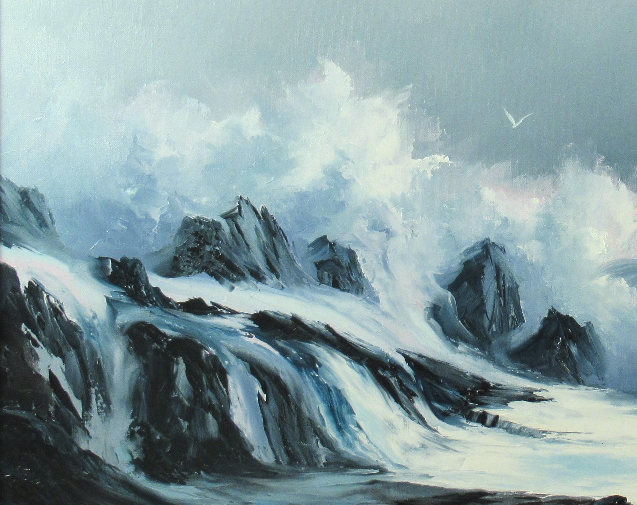 Meereslandschaft (Impressionismus), Painting, von Julie Gregory