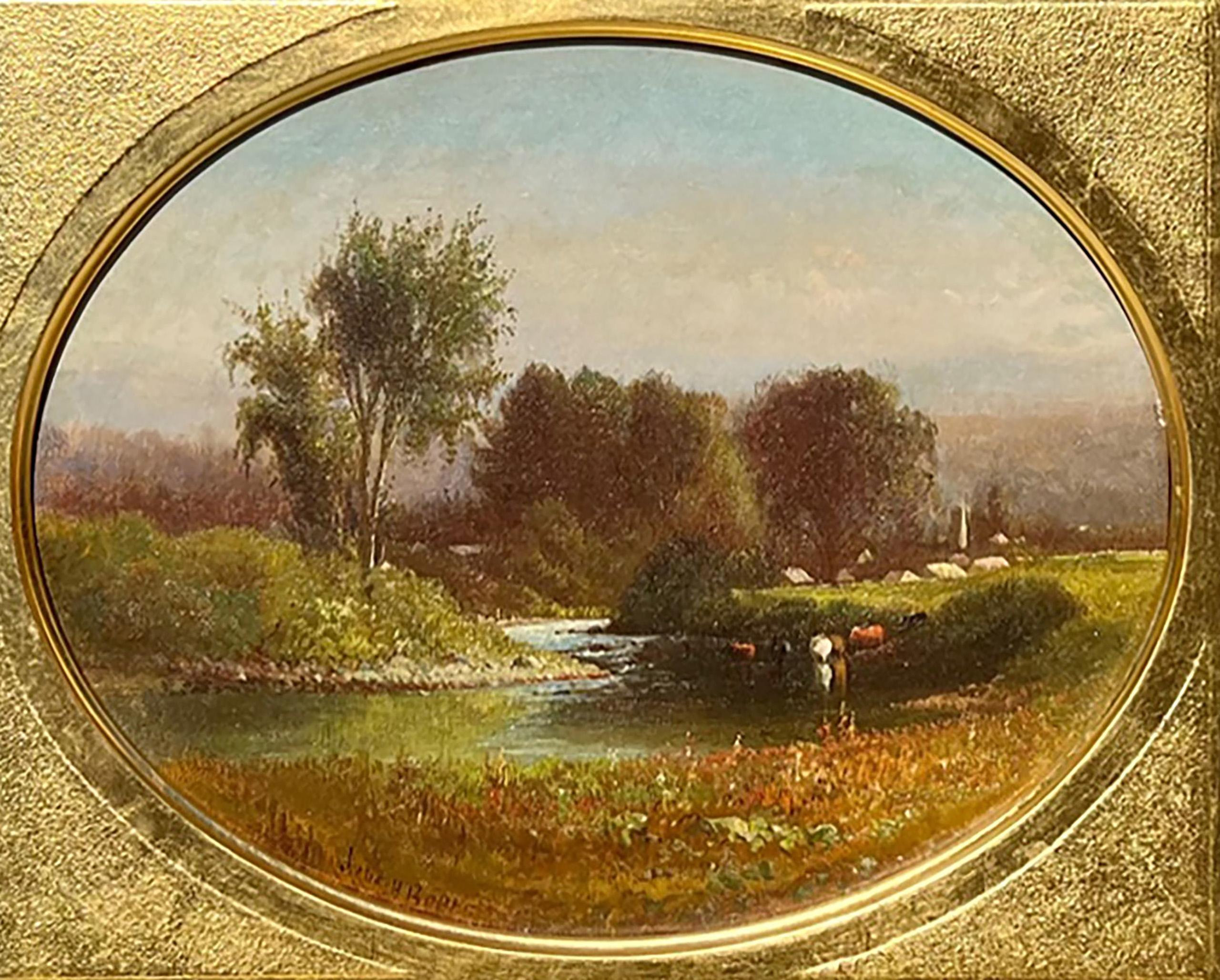 Sommer entlang des Boquet River, 1875, von Julie Hart Beers ( Amerikanerin, 1835-1913) im Angebot 1