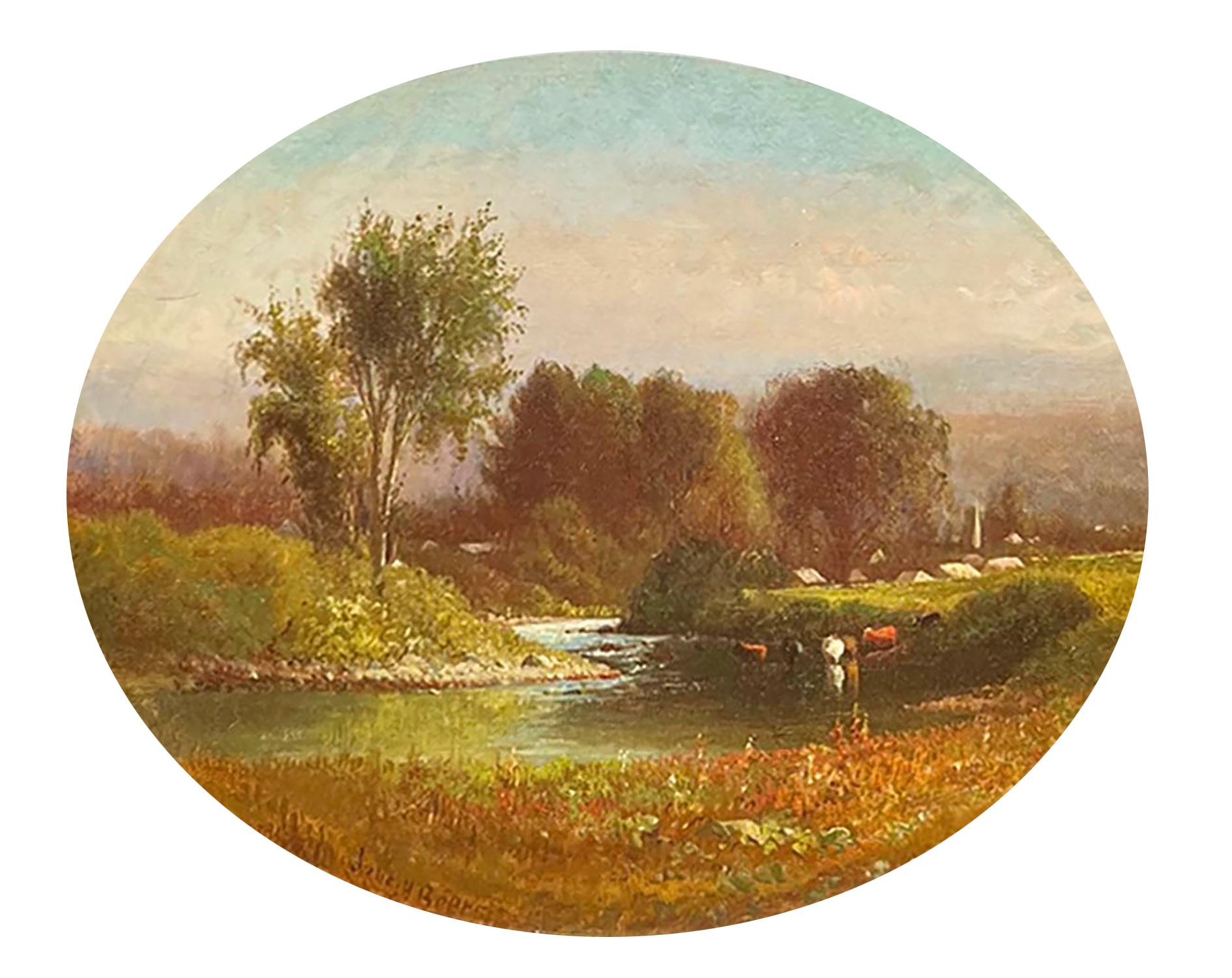 Verano en el río Boquet, 1875 por Julie Hart Beers (estadounidense, 1835-1913) en venta 1