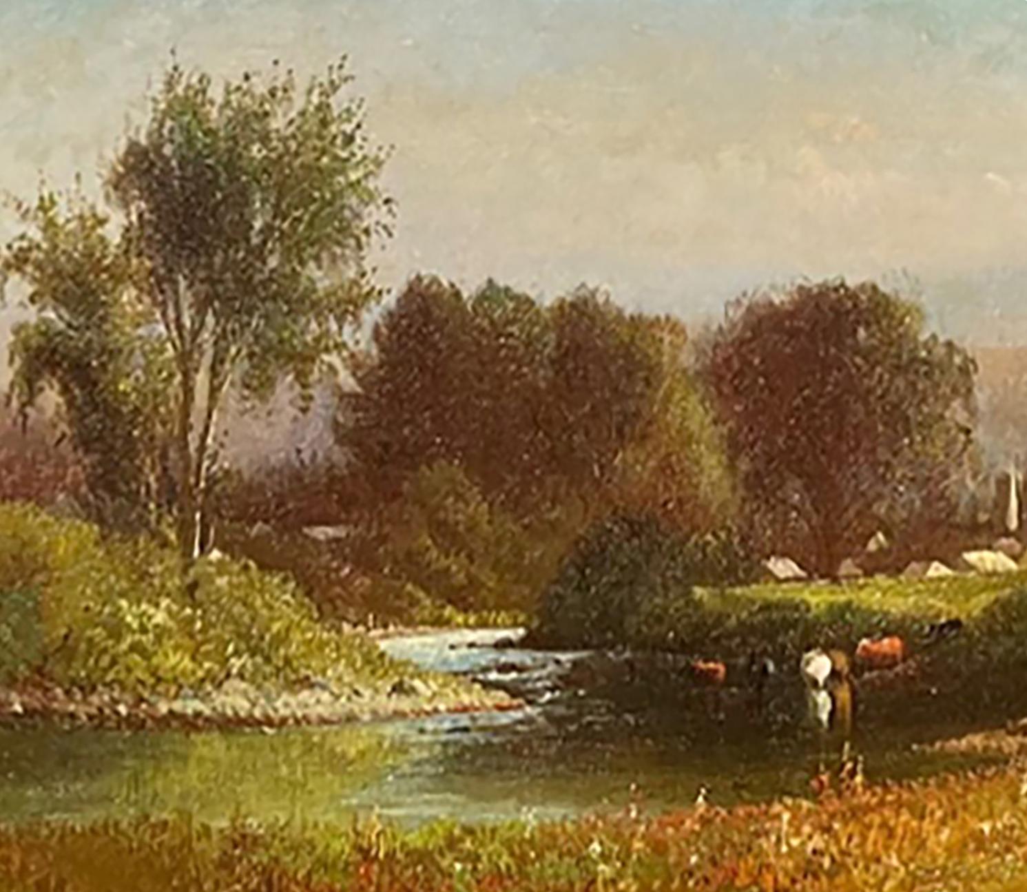 Sommer entlang des Boquet River, 1875, von Julie Hart Beers ( Amerikanerin, 1835-1913) im Angebot 2
