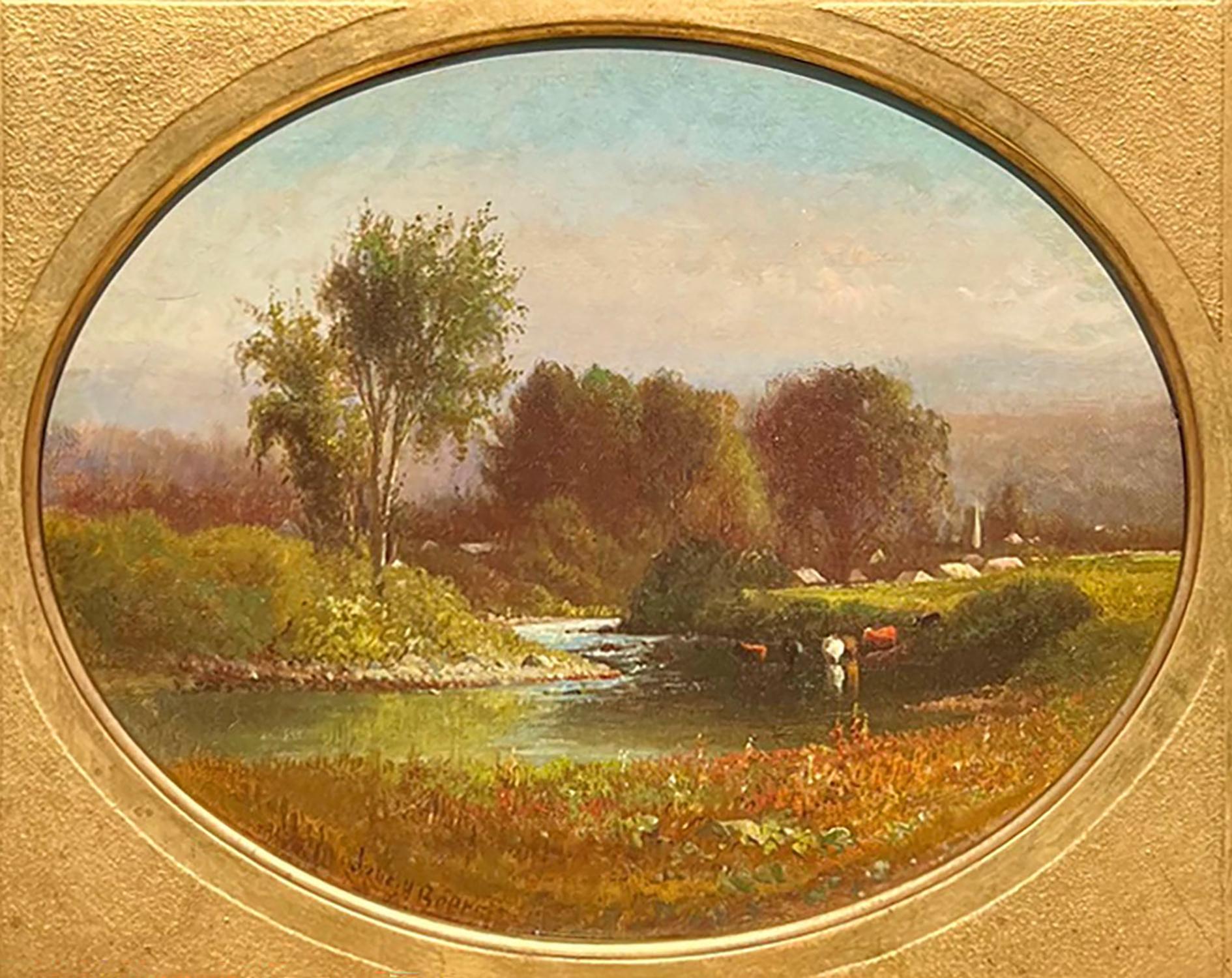 Verano en el río Boquet, 1875 por Julie Hart Beers (estadounidense, 1835-1913) en venta 2