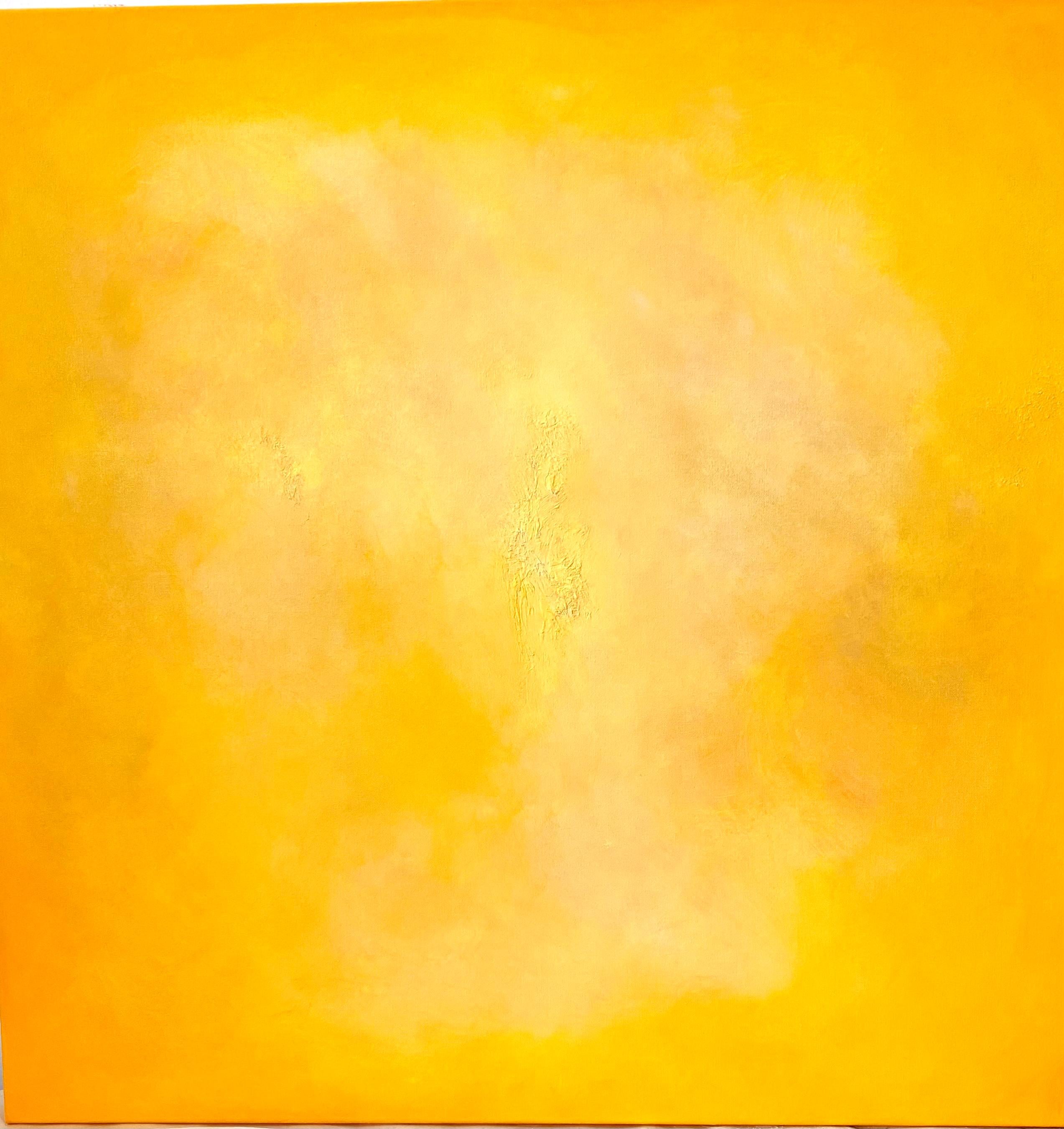 Julie Hedrick Abstract Painting - HELIOS #2, Sun God, The Apollo Trilogy