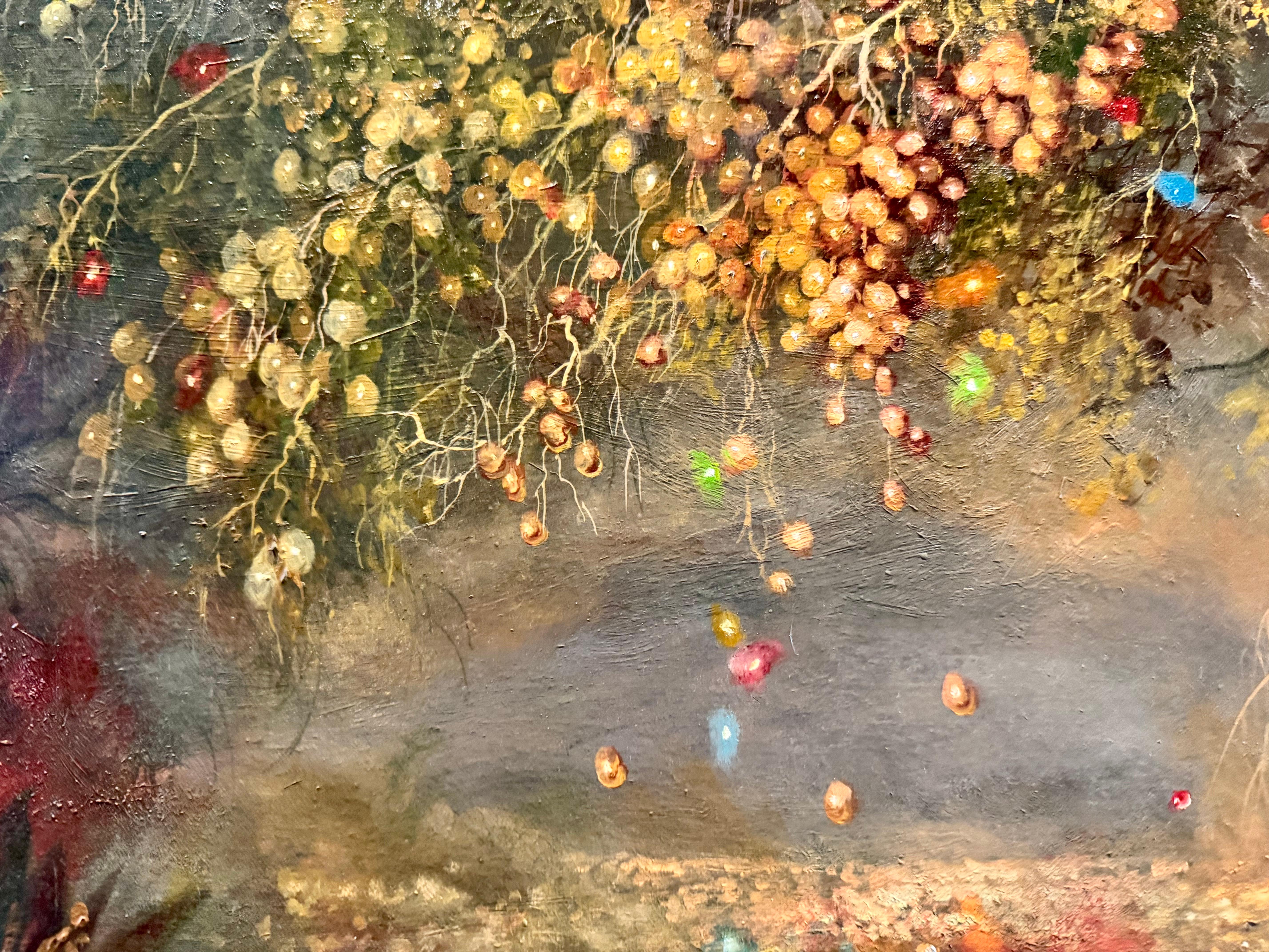 Selbstporträt als strahlender Körper, Öl auf Leinwand Gemälde von Julie Heffernan, 2004 im Angebot 3