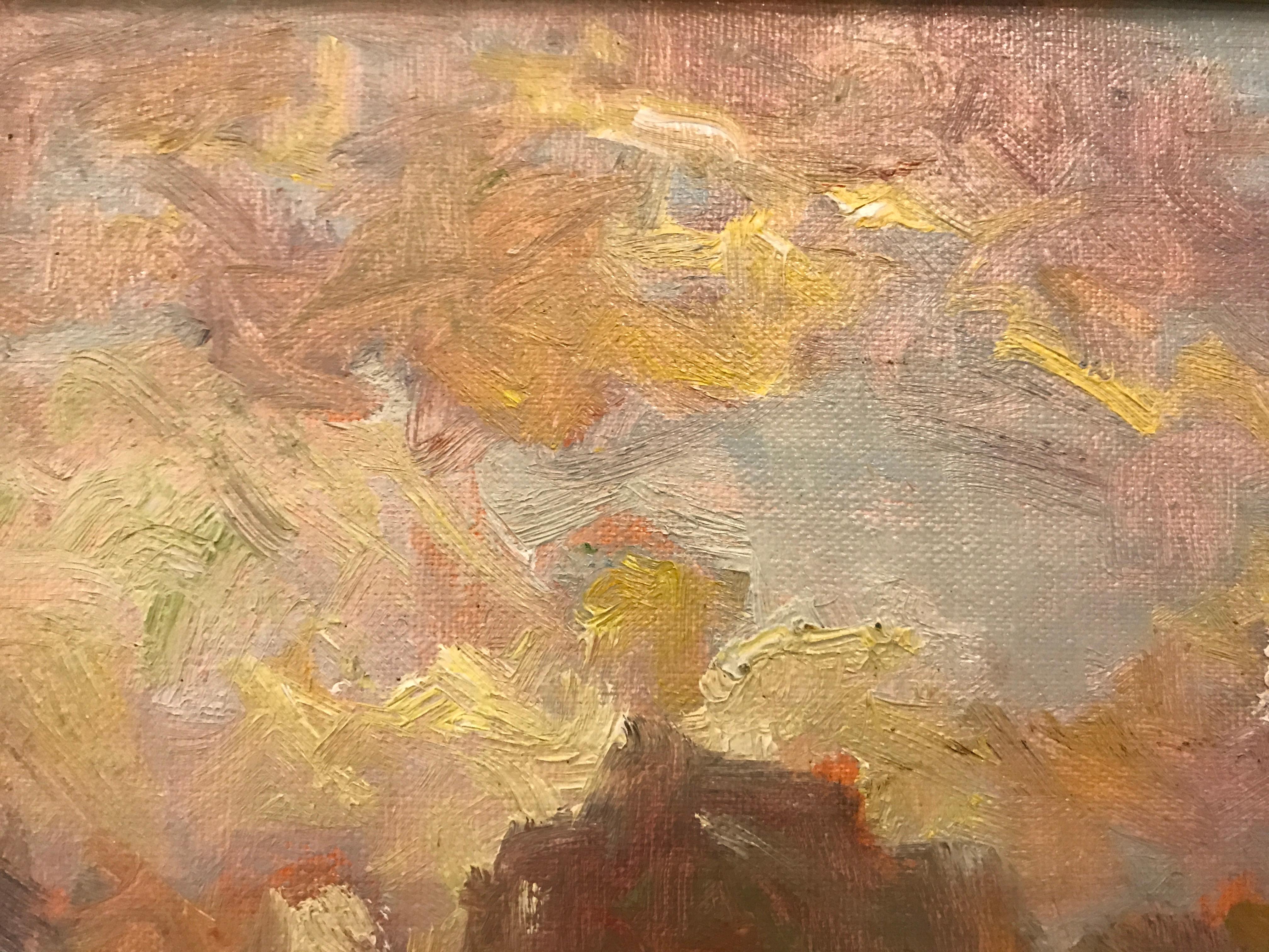 Breaking Through by Julie Houck, Post-Impressionist Landscape Oil Painting 1
