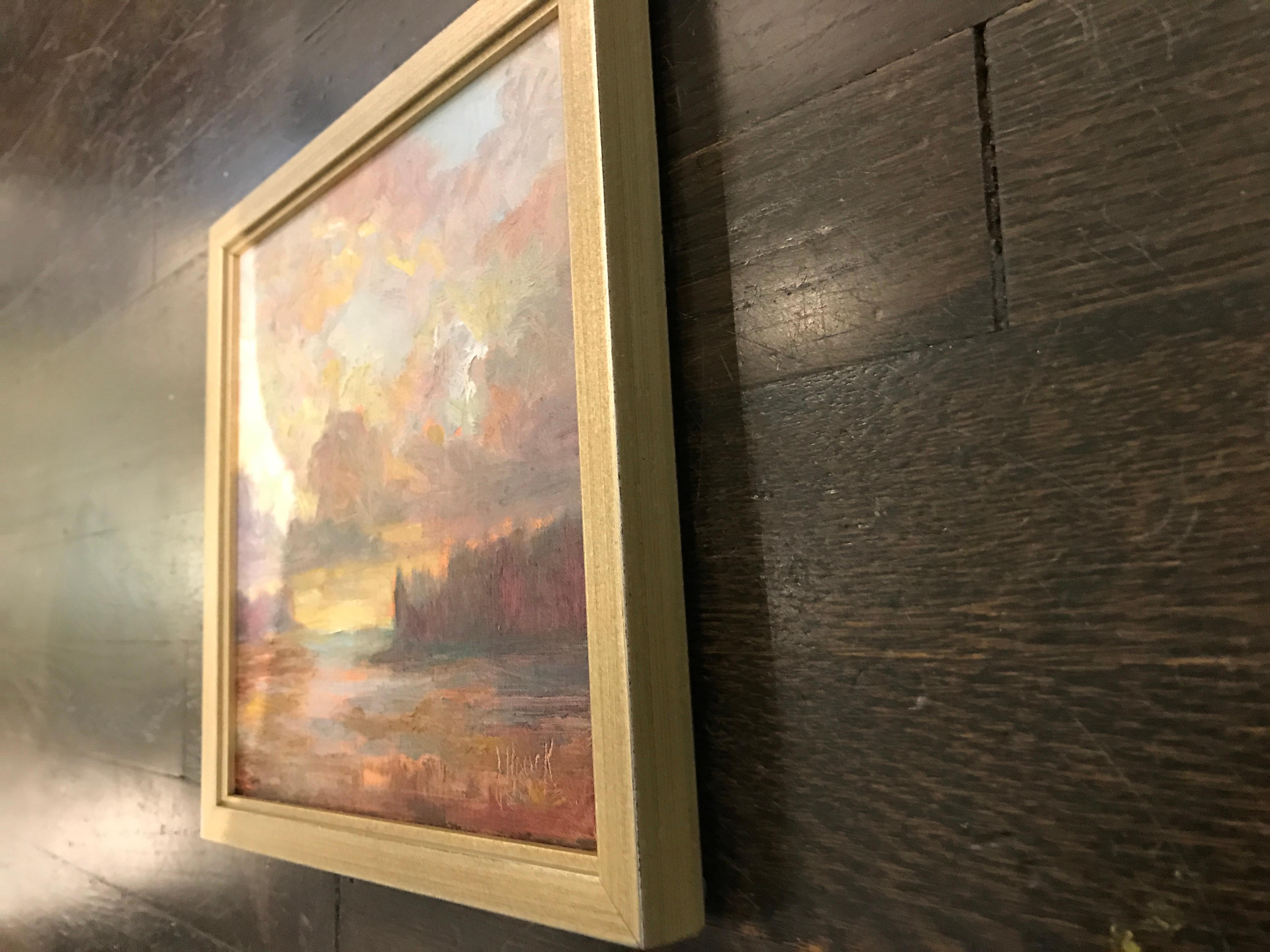 Breaking Through by Julie Houck, Post-Impressionist Landscape Oil Painting 3