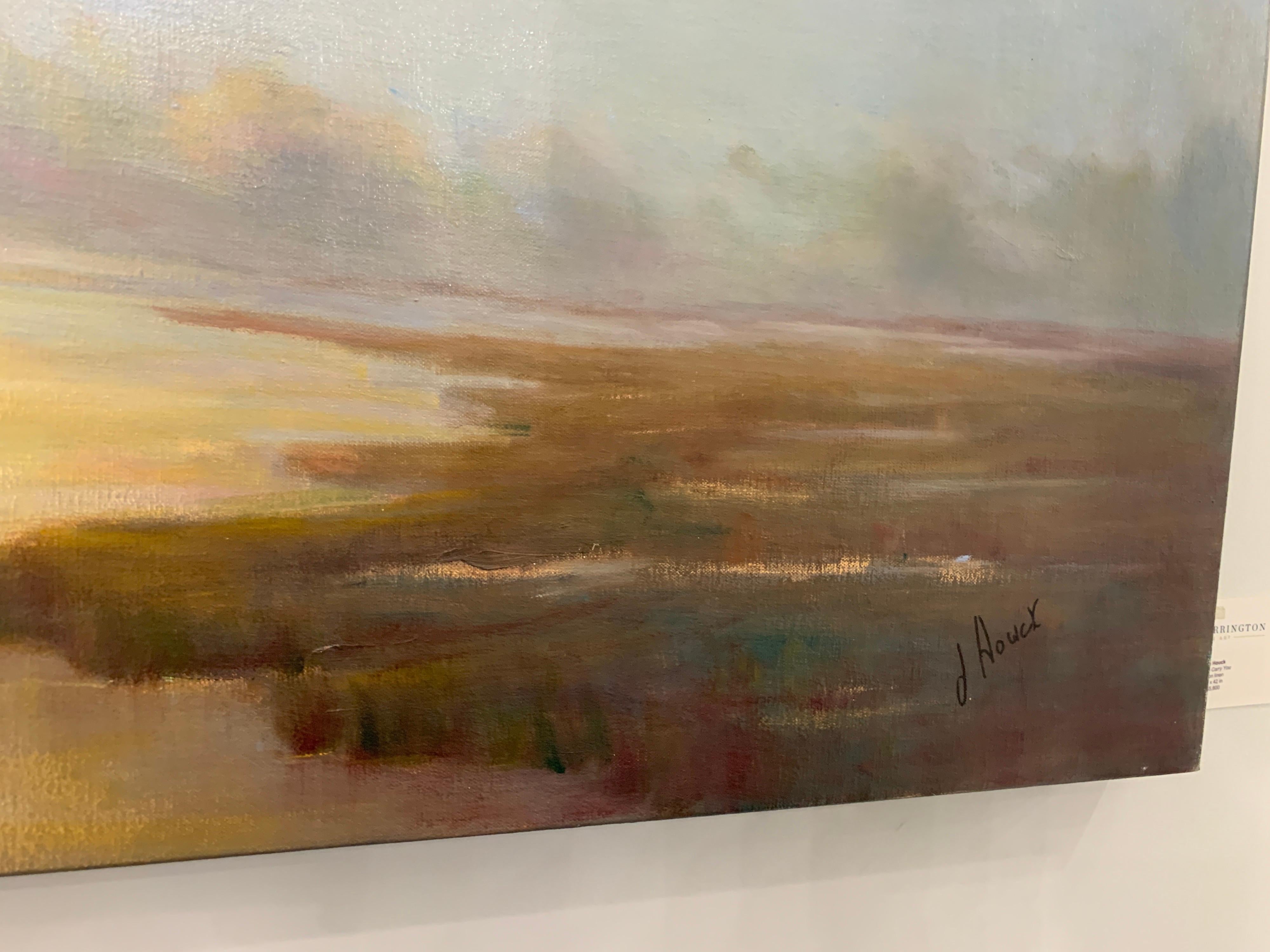 Let Life Carry You by Julie Houck, Post-Impressionist Landscape Painting 1