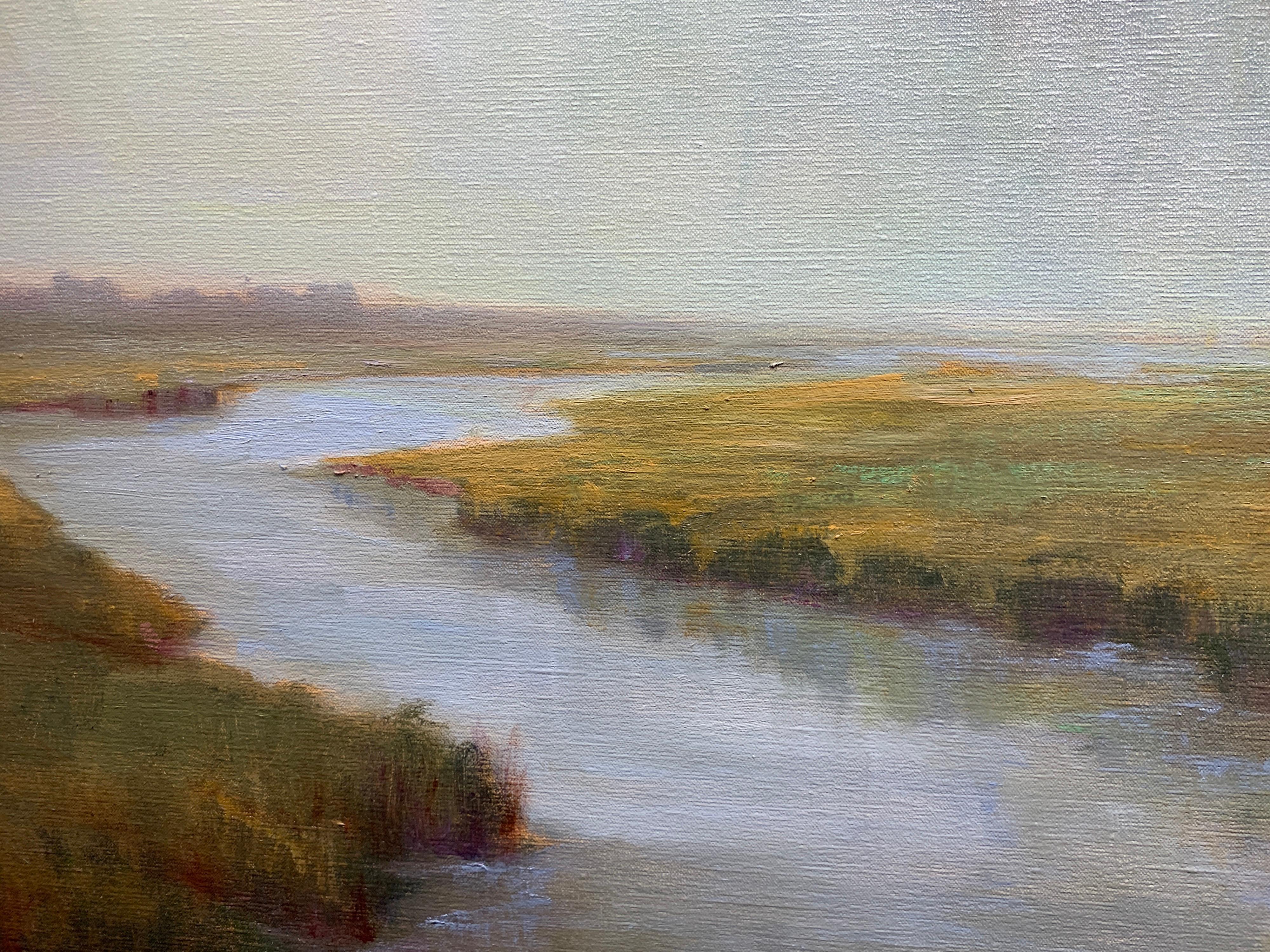Squall Line Julie Houck, Oil on Linen Post-Impressionist Painting 2