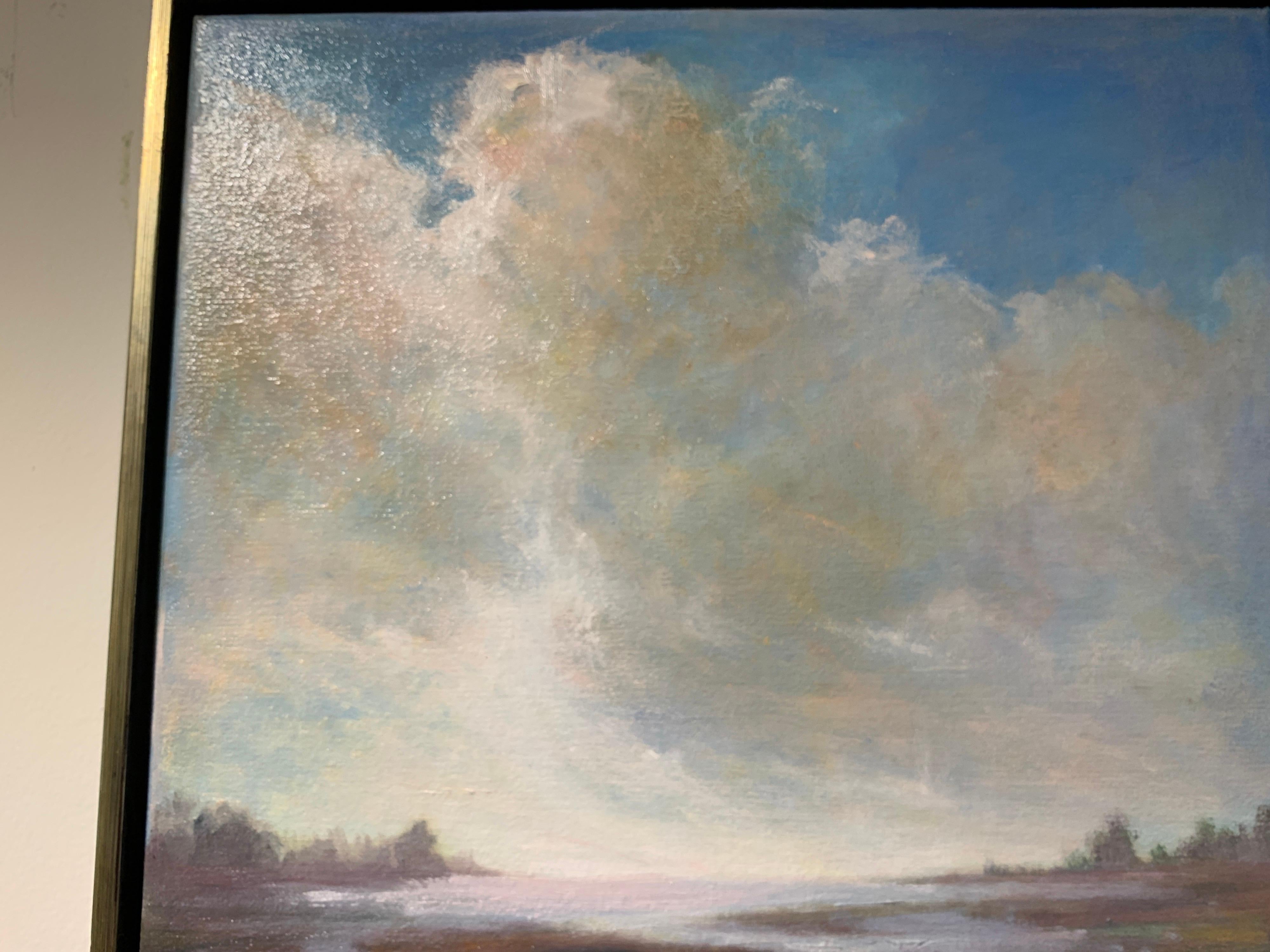 Suggestion by Julie Houck, Framed Post-Impressionist Landscape Painting 1