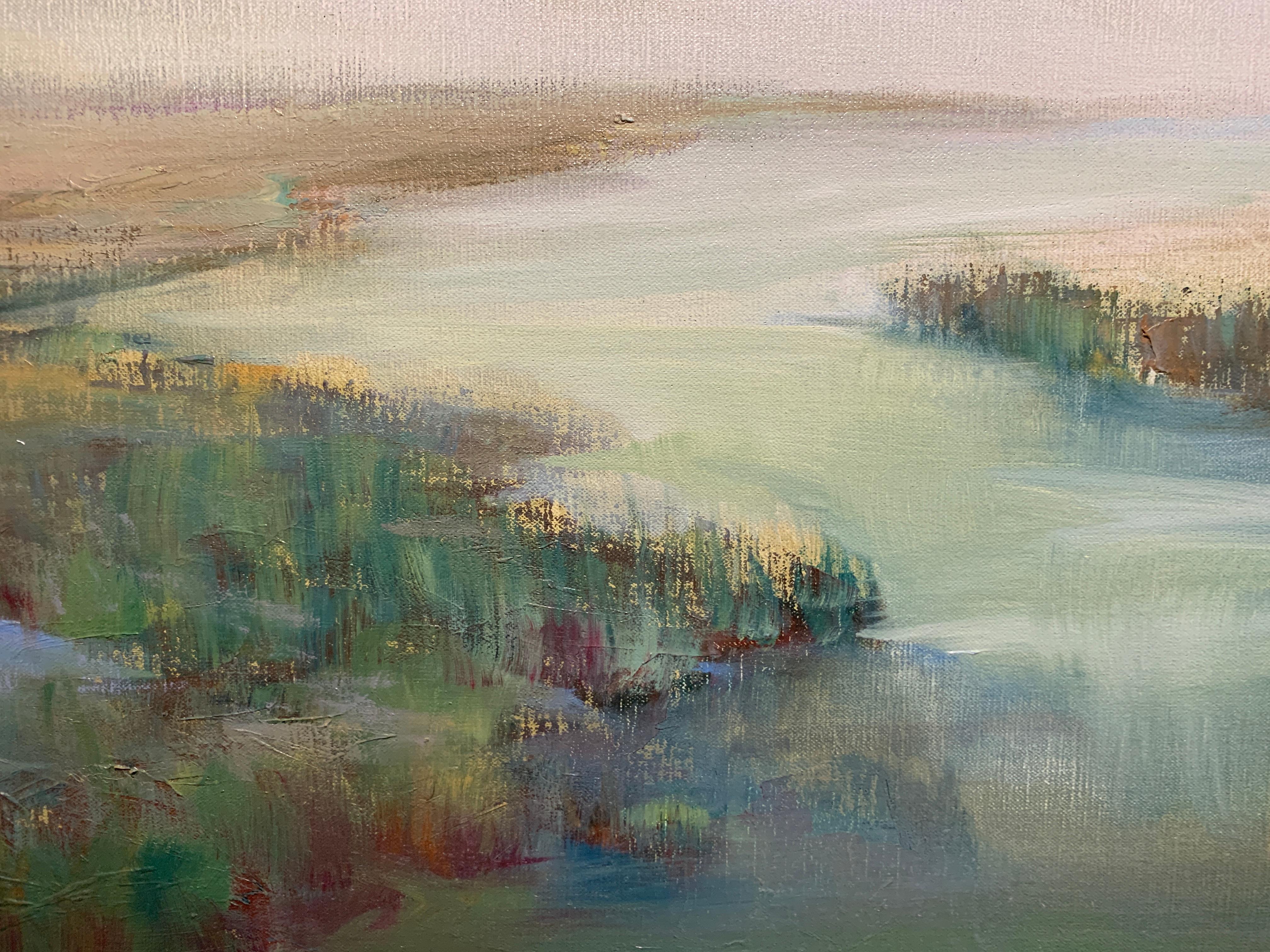 The Clearing Clouds by Julie Houck, Oil on Linen Post-Impressionist Painting 2