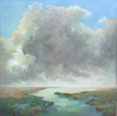 The Clearing Clouds by Julie Houck, Oil on Linen Post-Impressionist Painting