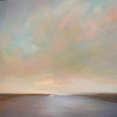 « The Passing » de Julie Houck, peinture à l'huile de paysage post-impressionniste