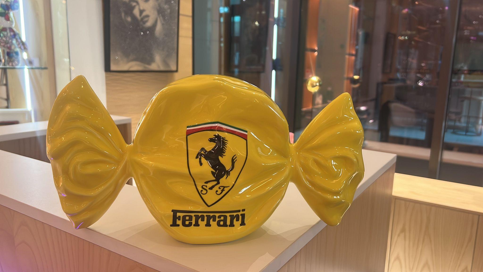Ferrari Yellow Candy - Pop Art Sculpture by julie jaler