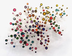 Bossa Nova - Colorful Acorns Wall Sculpture Teal Yellow Pink Violet Blue, 2026