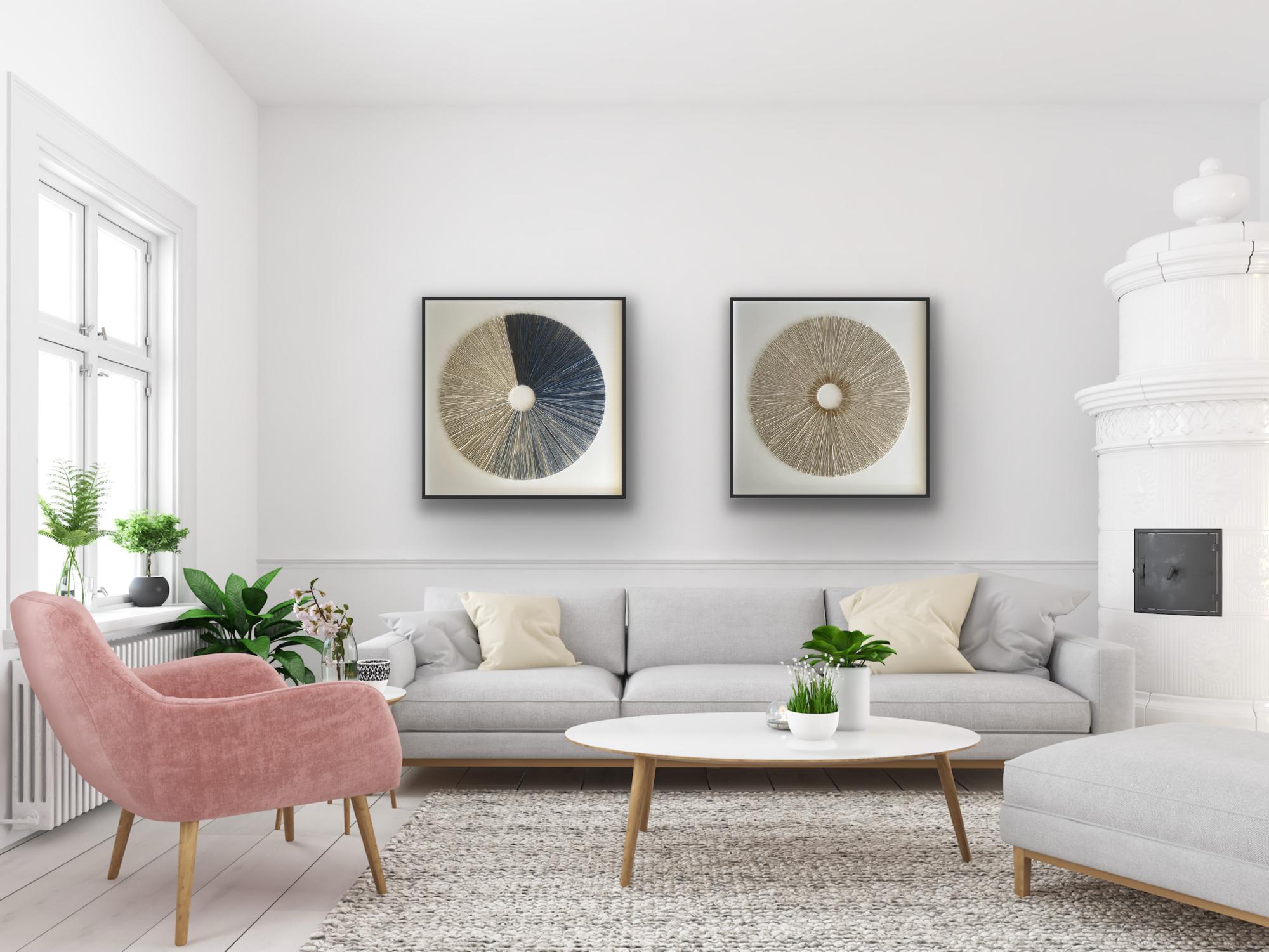 Bordes Frágiles, Díptico, original, escultura, hilo, contemporáneo