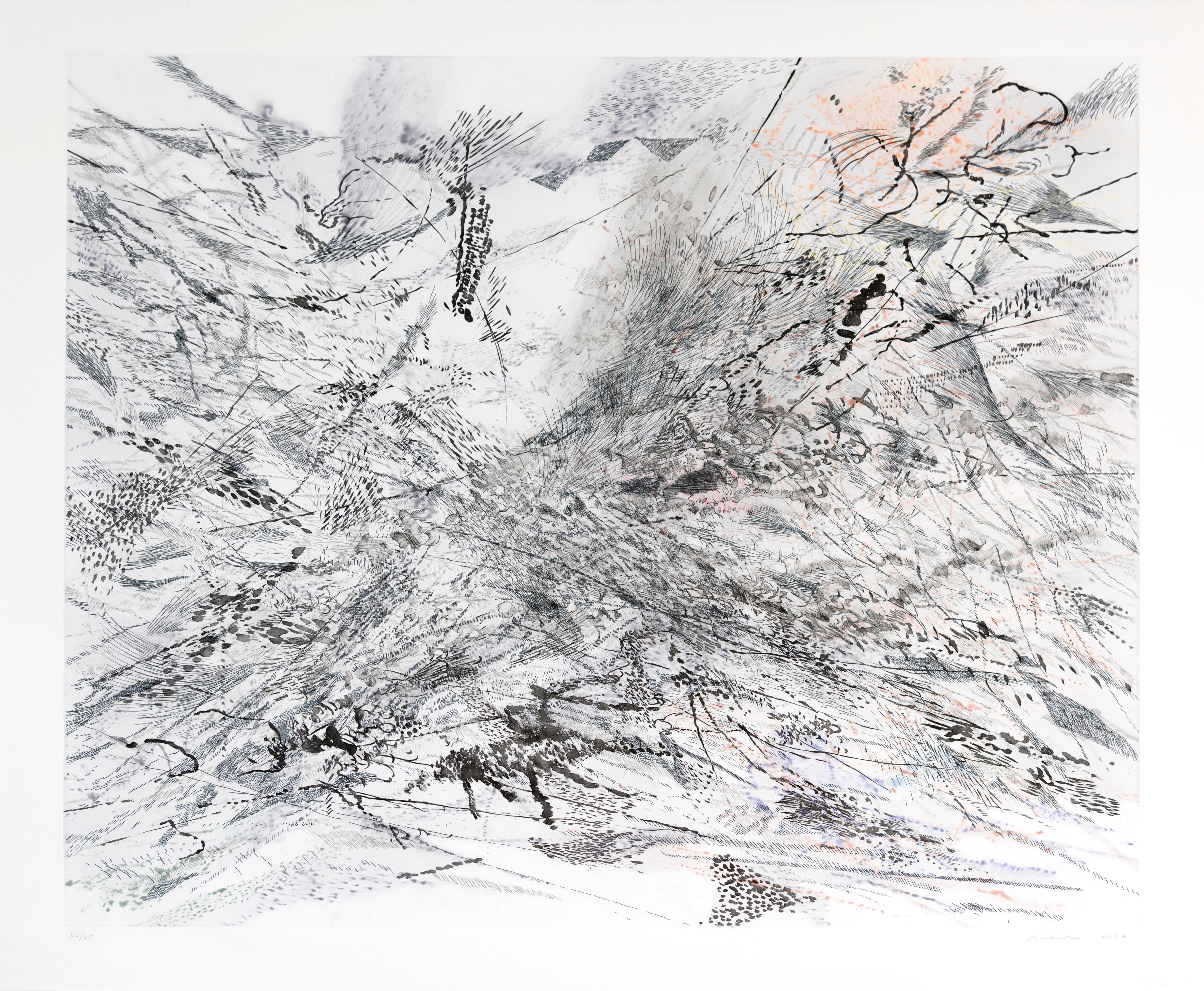Julie Mehretu Abstract Print - The Residual