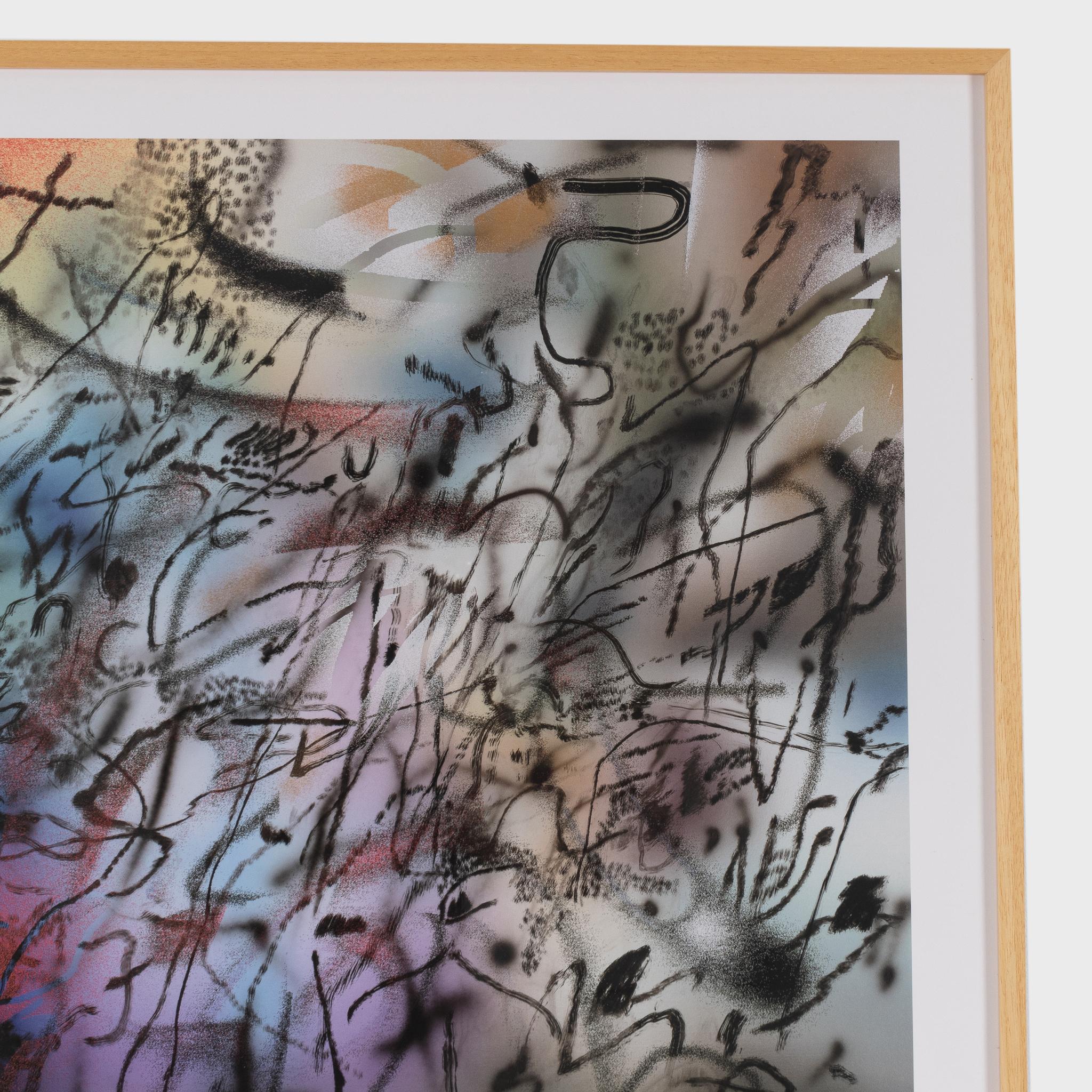Parmi la multitude III - Print de Julie Mehretu