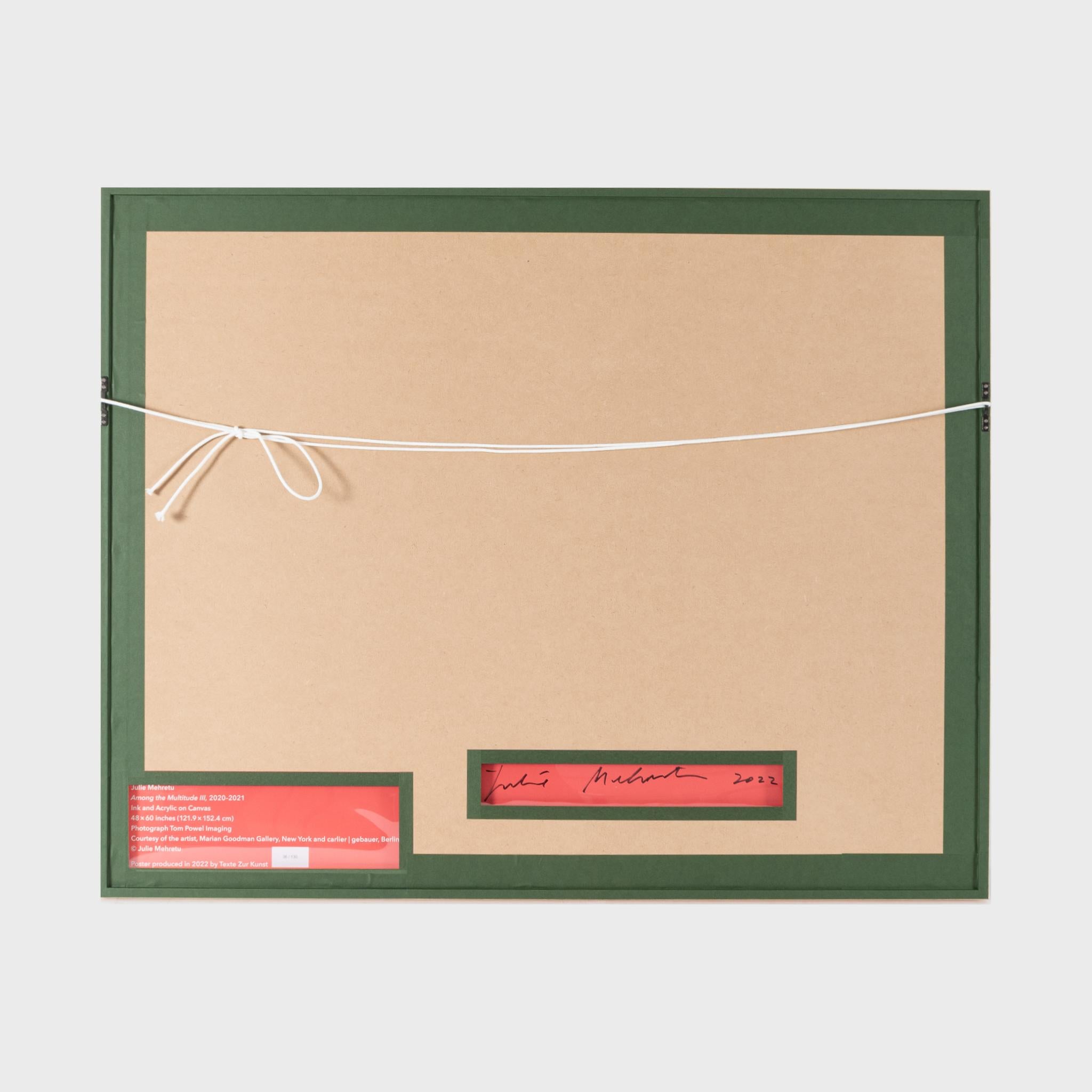 Affiche à tirage limité sur papier 115 g/m².
Edition de 130
Signé et numéroté au dos
Encadré 73.7 x 92 x 2.3cm (29 x 36.2 x 0.9 in)
Des imperfections mineures peuvent apparaître en raison du processus de production. L'œuvre d'art n'est pas inspectée
