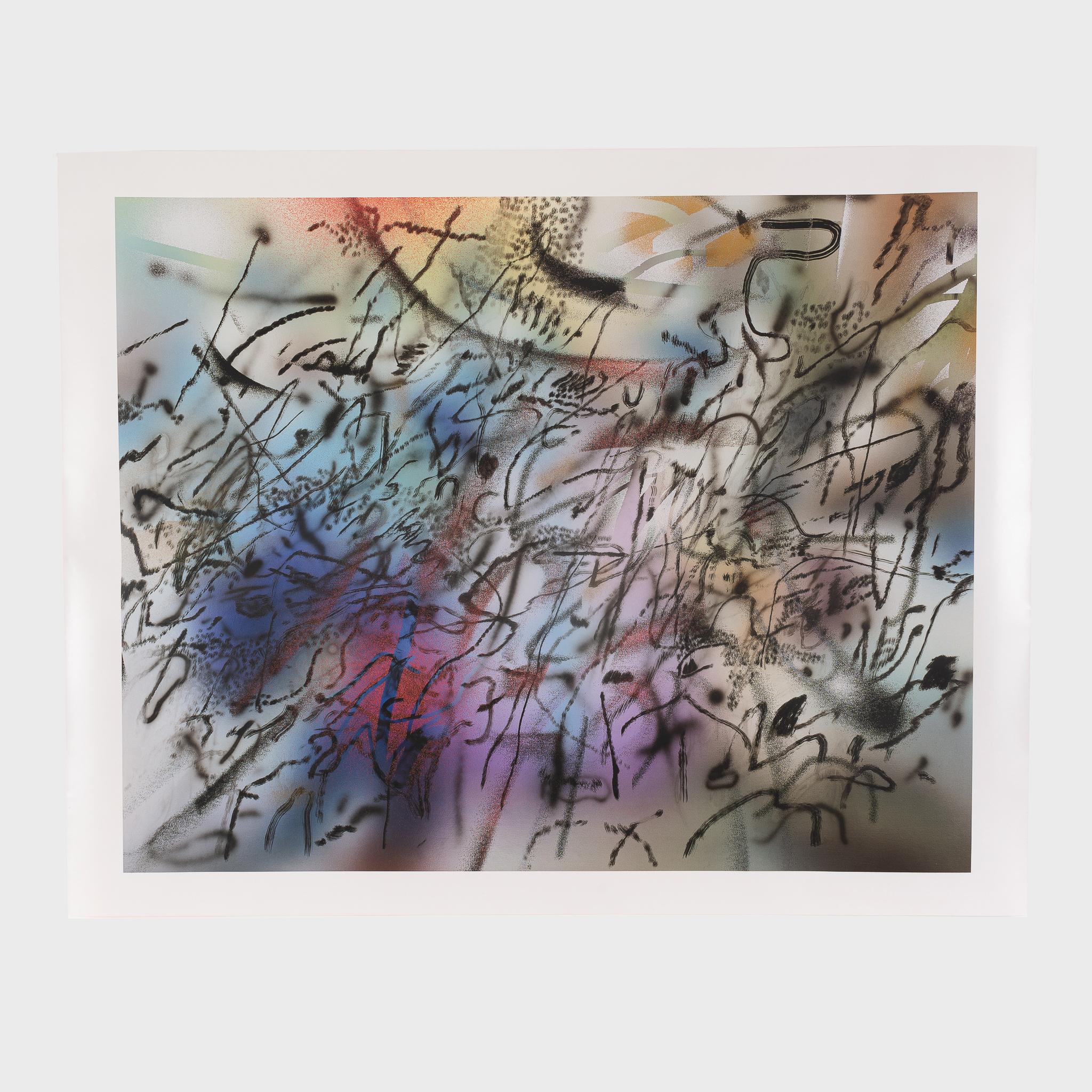 Julie Mehretu Abstract Print – Zu den Multitude III gehören