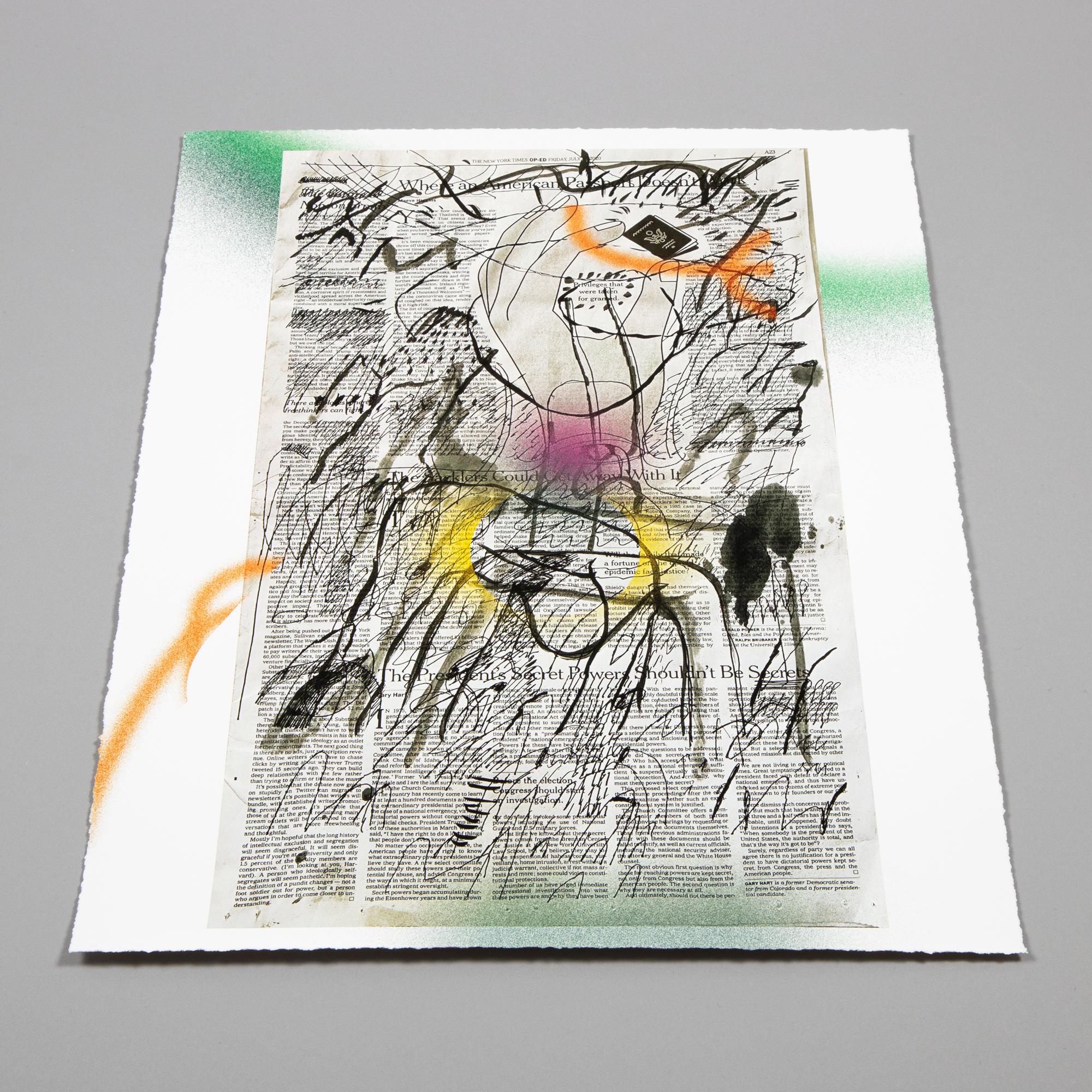 Julie Mehretu, Privileges Taken for Granted - Impression signée, Art abstrait 2