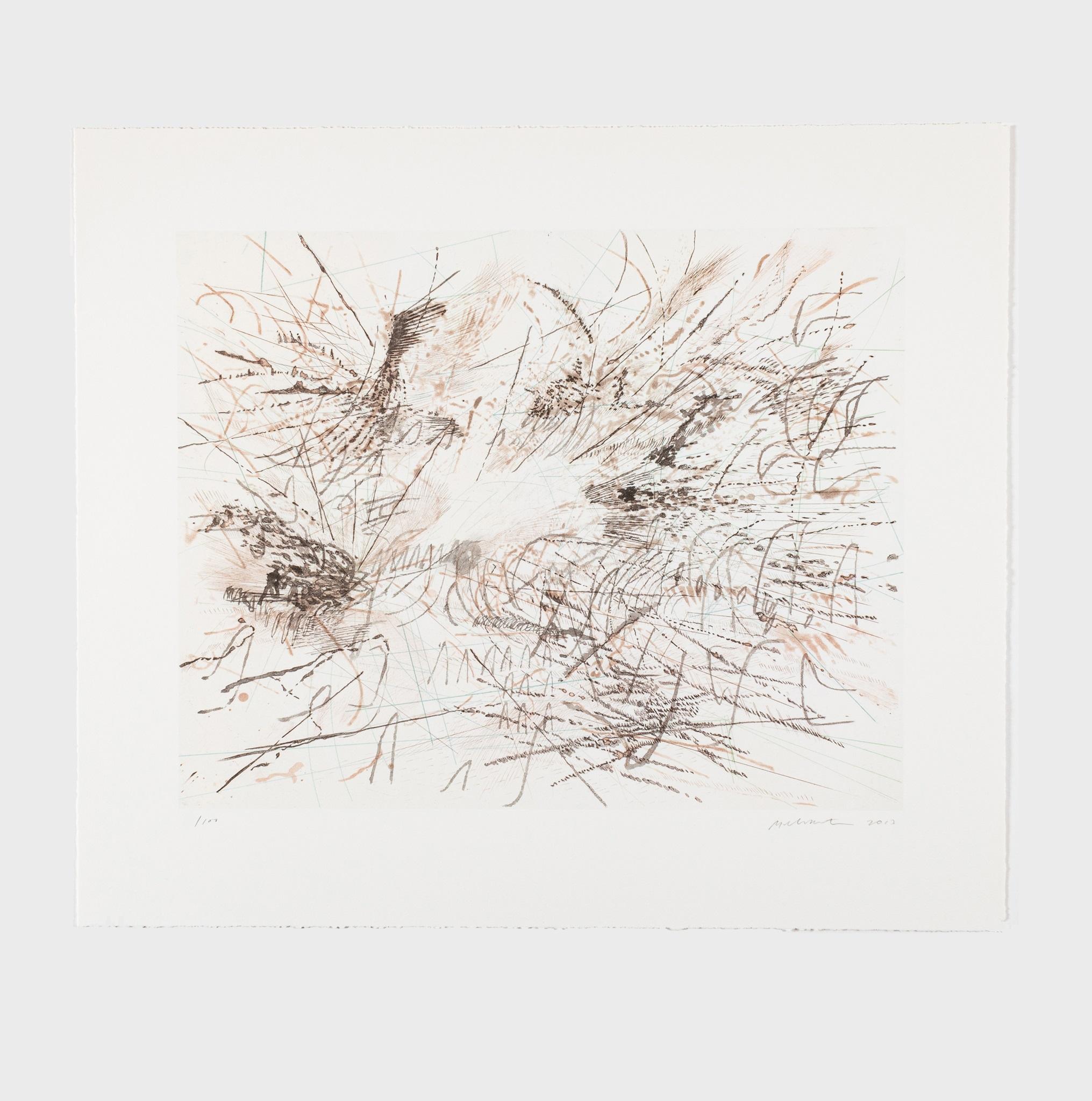 Farblithographie auf Velinpapier
Auflage 24 von 100
56 x 65 cm (22 x 25.6 in)
Signiert, nummeriert und datiert auf der Vorderseite
Minze
Schwimmend gelagerte, konservatorisch einwandfreie Konstruktion mit Glas

Unsere Aufgabe ist es, Kunstsammler
