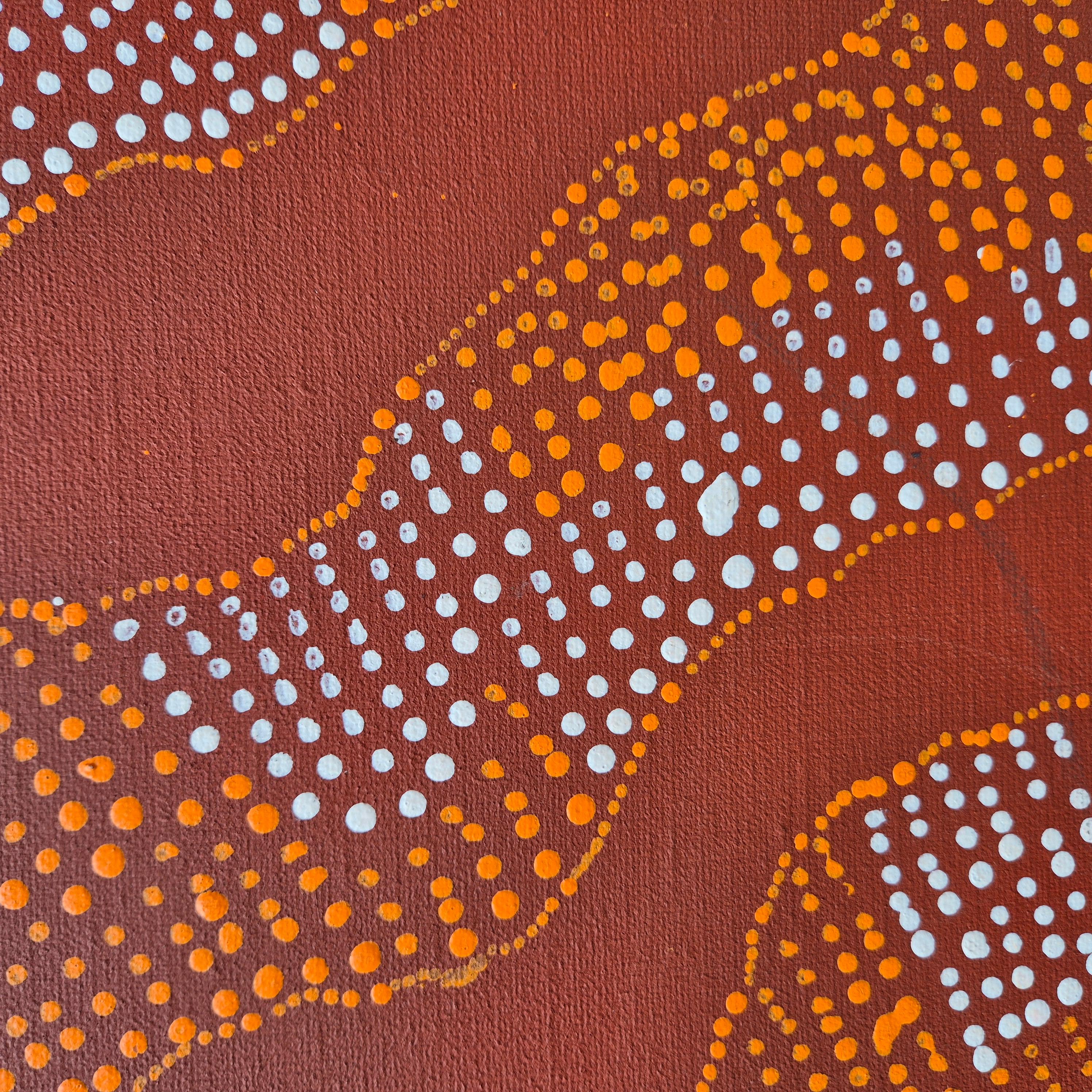 Julie Nangala Robertson, Ngapa Jukurrpa, Acryl auf Leinwand, 2015 (Moderne) im Angebot