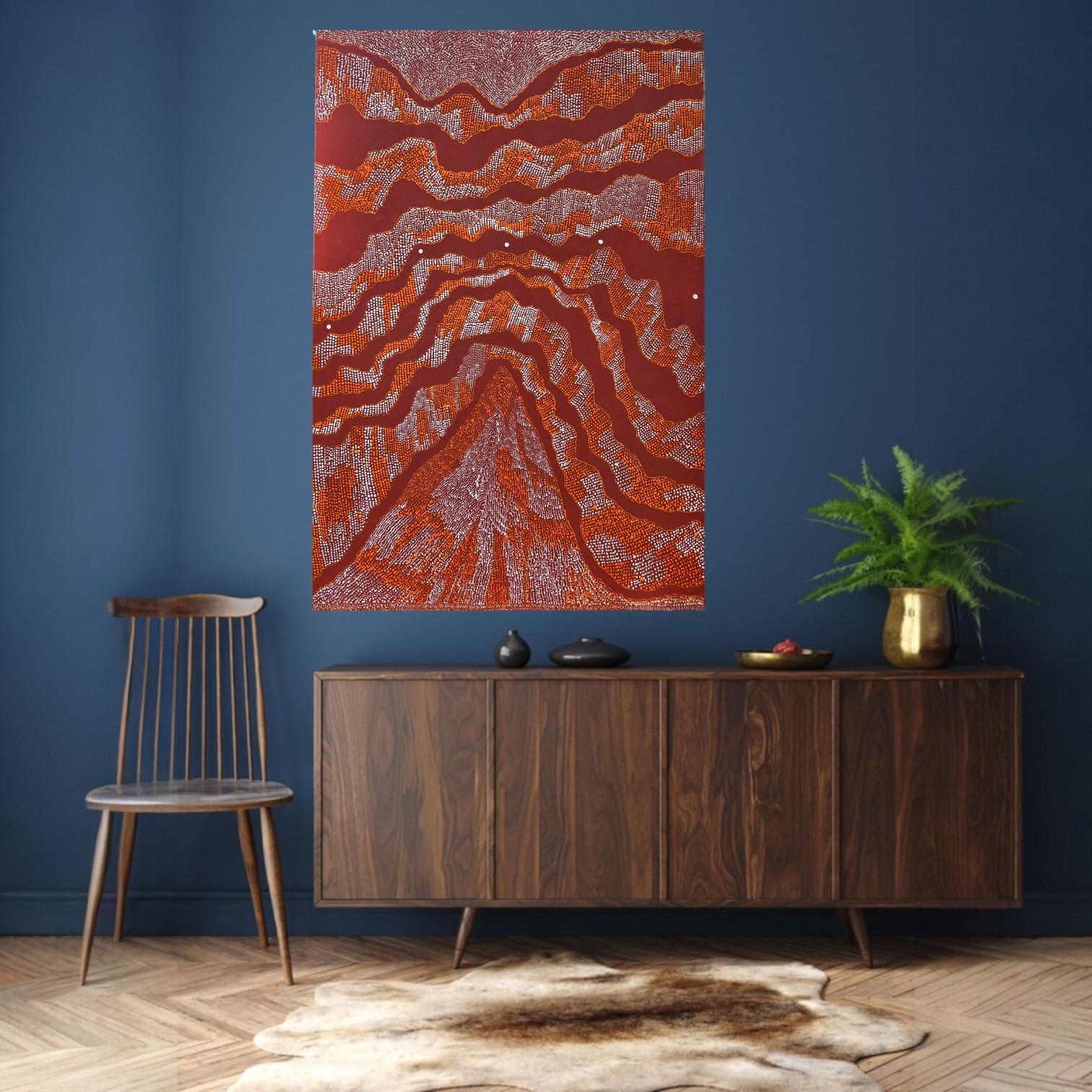 Julie Nangala Robertson, Ngapa Jukurrpa, Acryl auf Leinwand, 2015 (21. Jahrhundert und zeitgenössisch) im Angebot