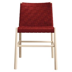 Silla Julie roja y blanca de Emilio Nanni