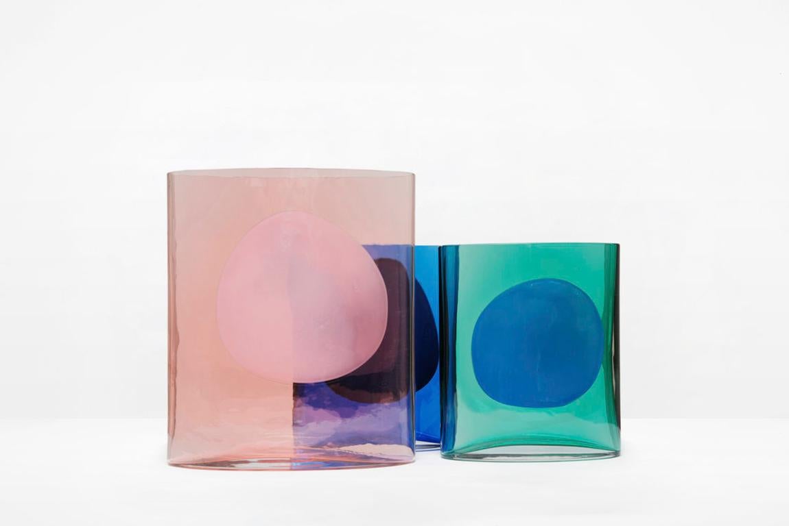 Julie Richoz Amethyst Blown Glass Vase Model 