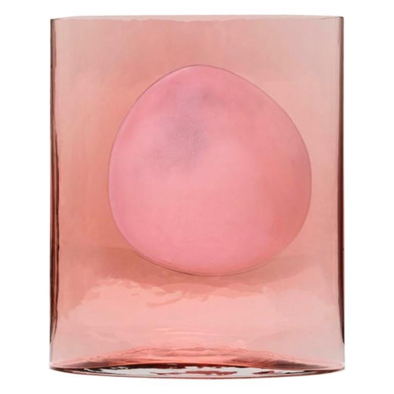 Julie Richoz Peach Pink Hand Blow Glass Vase 