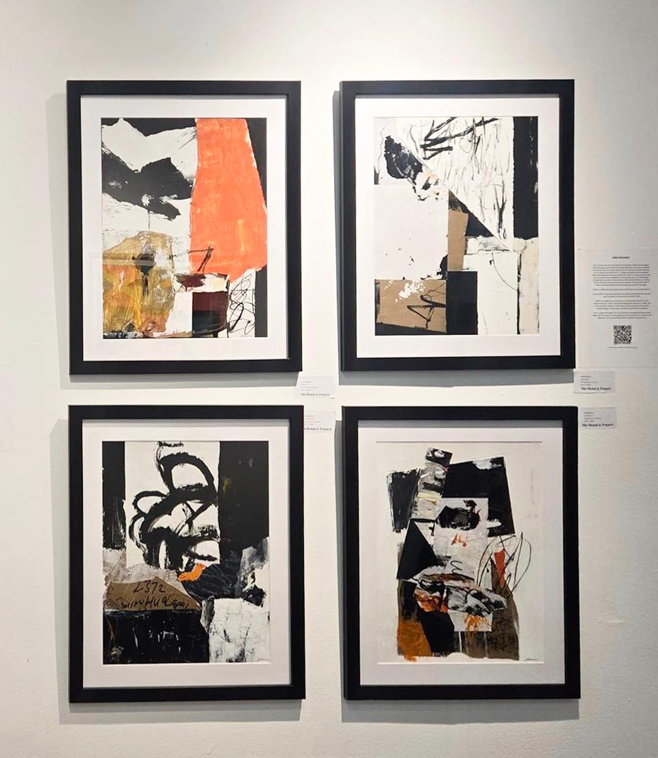 Collage mixte sur papier
Vu à Art On Paper 2024 au Mannix Project East Hampton NY
Pier 36 NYC
Whiting : mat blanc et cadre noir
24 