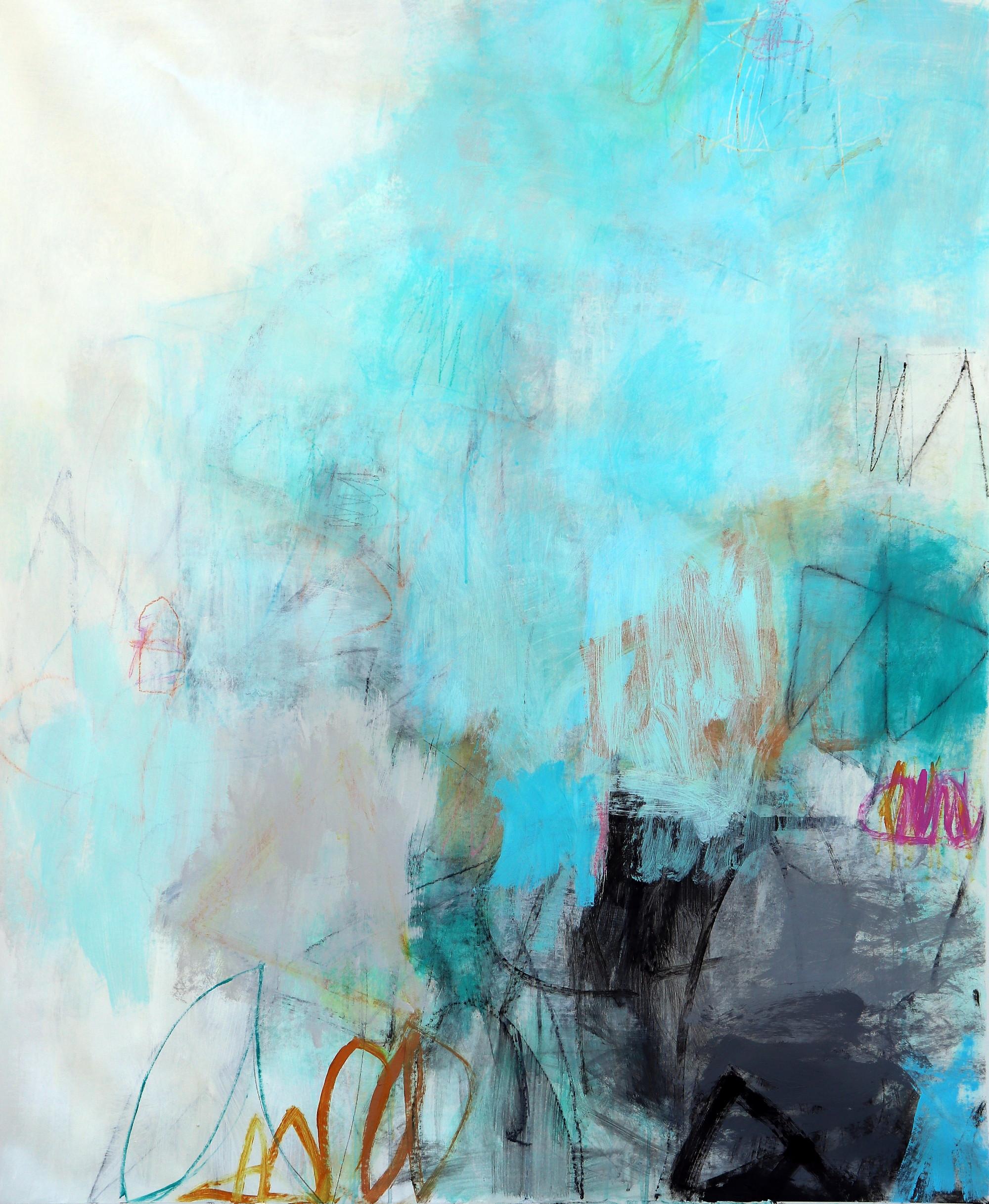 Julie Schumer Abstract Painting – Küstenrhythmen 11