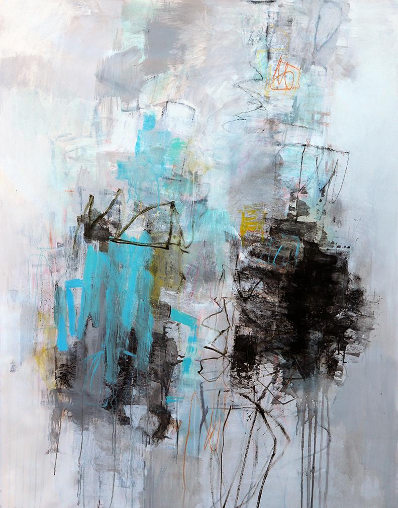 Julie Schumer Abstract Painting – Auf der Lichtung